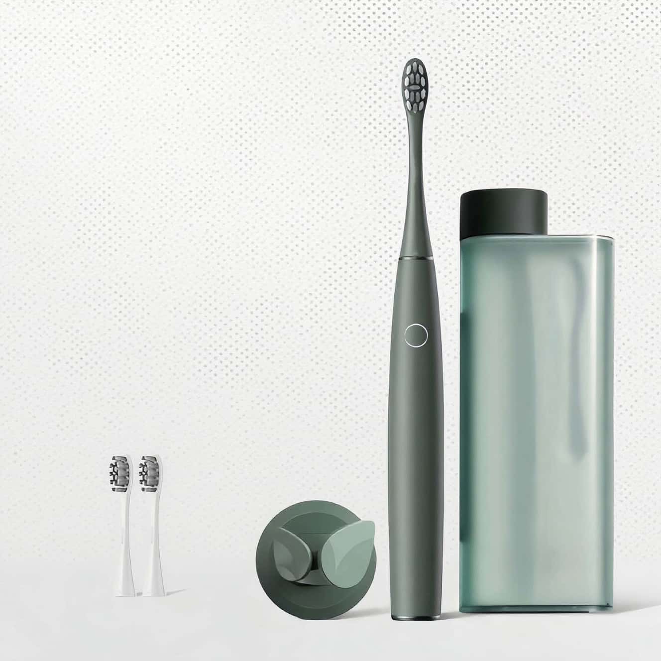 Orateeth Grey Toothbrush Set with Case