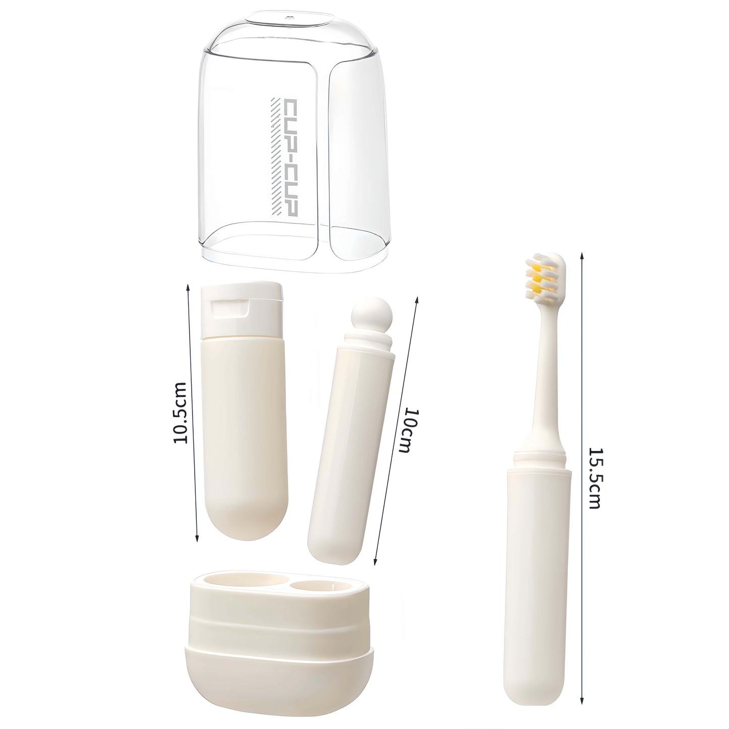 Orateeth Foldable Travel Toothbrush – Compact Portable Design