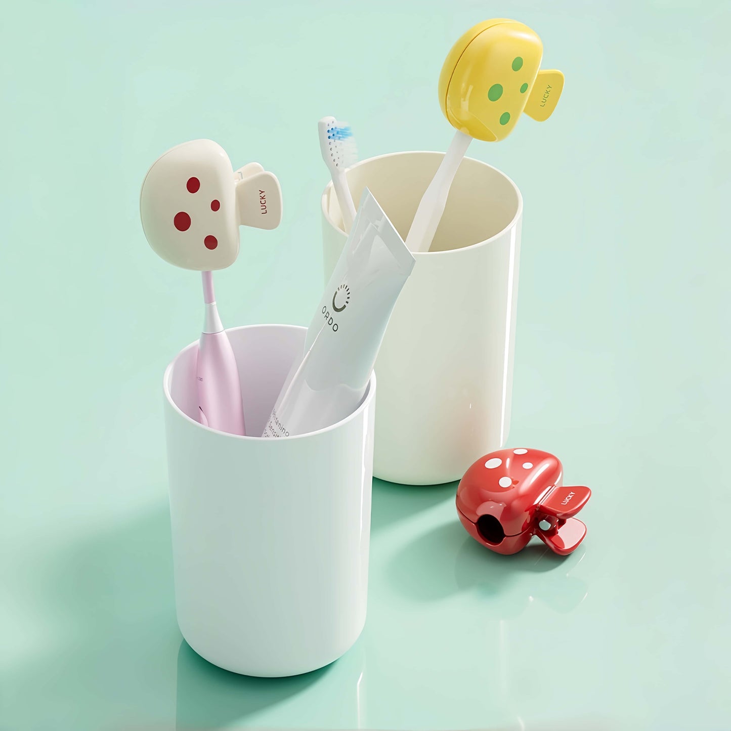 Orateeth Hygienic Toothbrush Cap Set Organized
