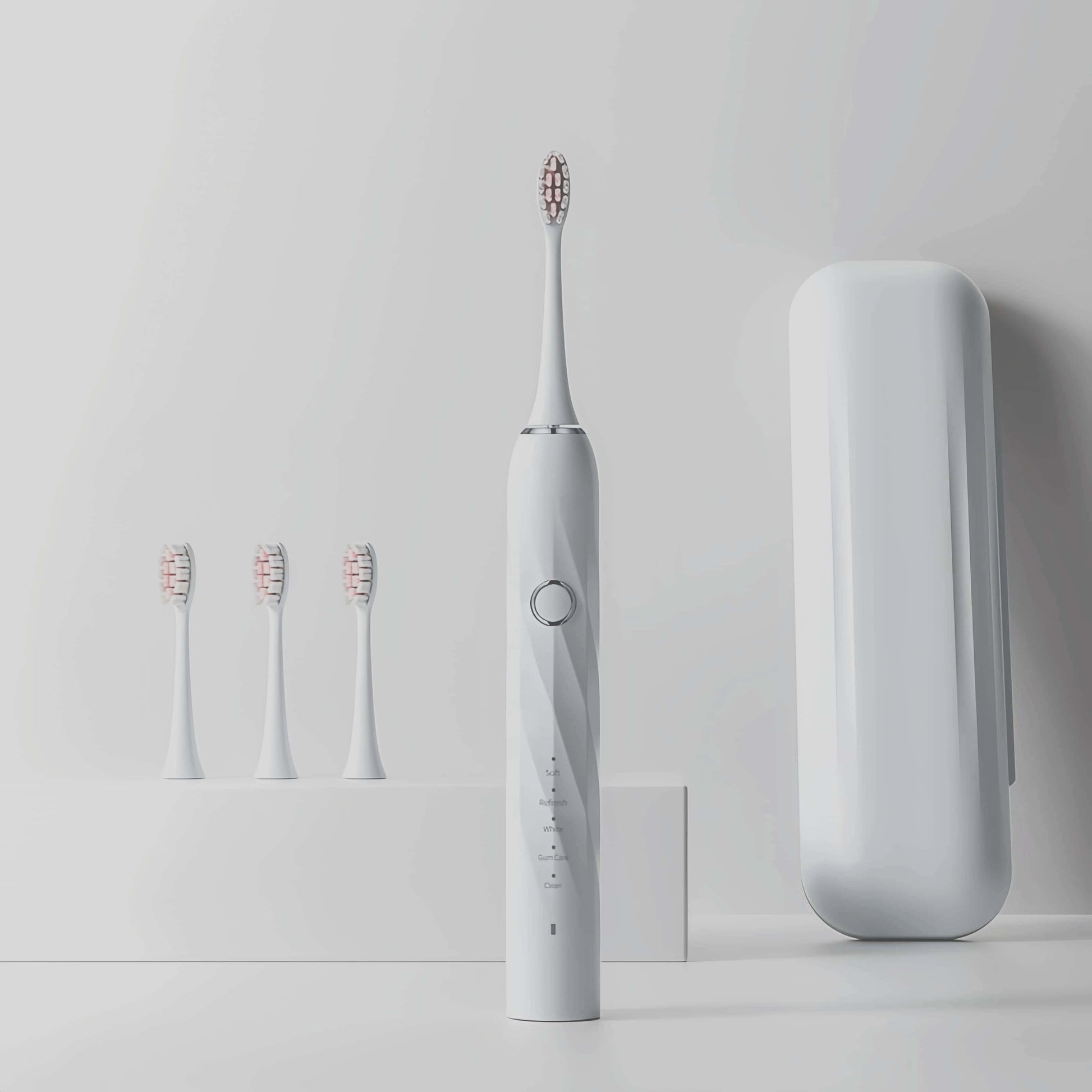 Orateeth white toothbrush set with case