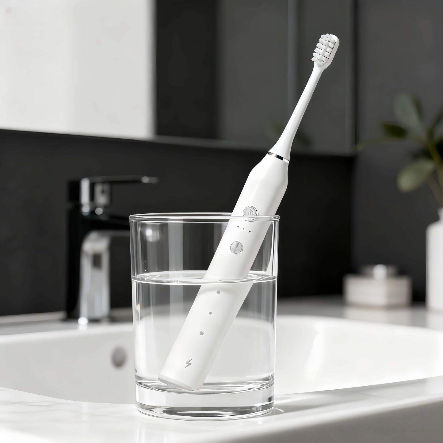 Orateeth toothbrush in water cup for waterproof