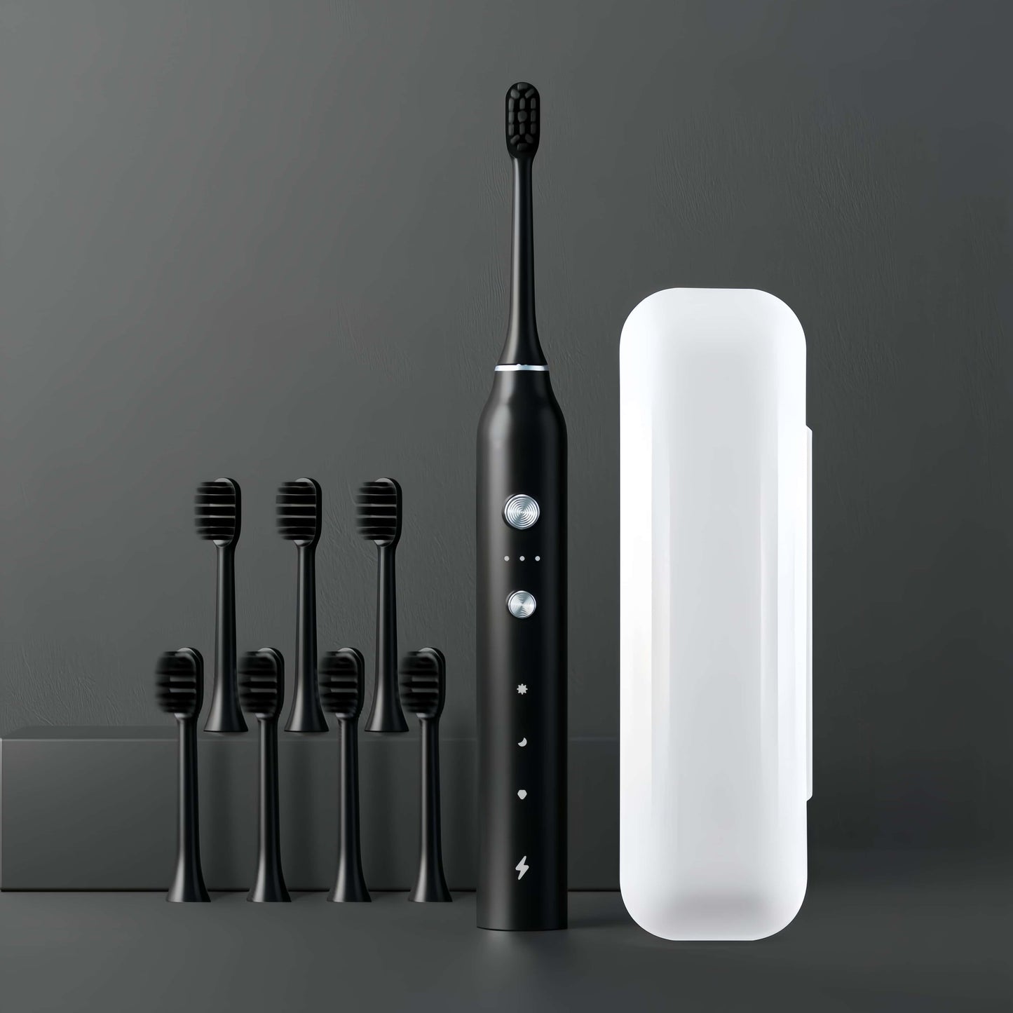 Orateeth toothbrush set black with travel case