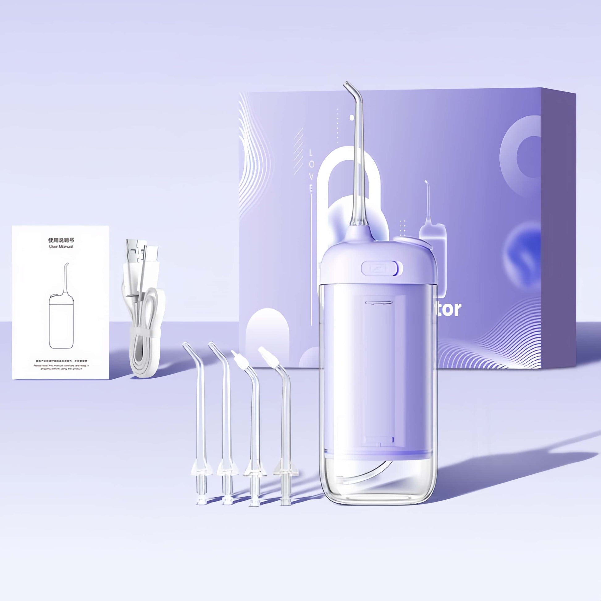 Orateeth Handy Water Flosser Purple Color Display