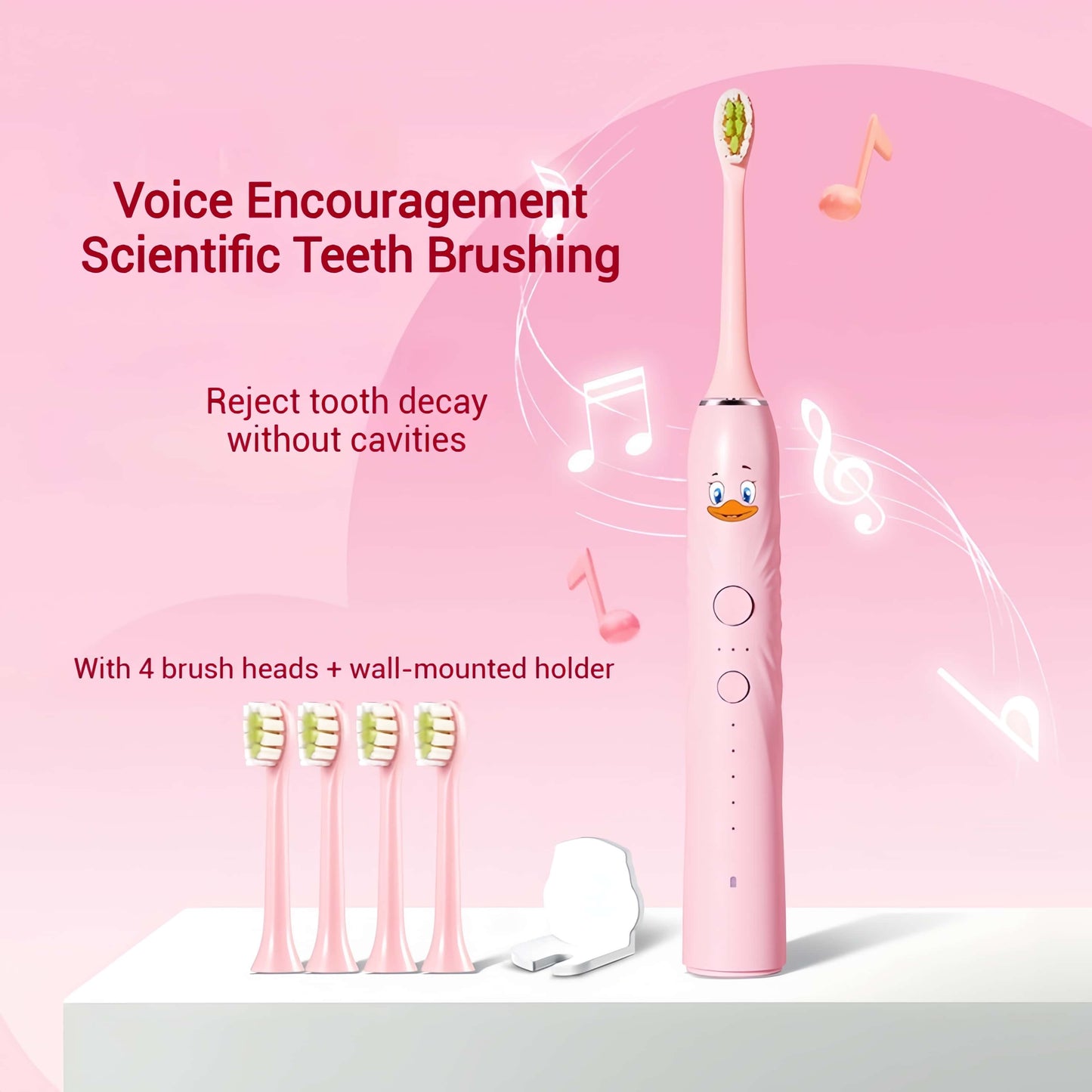 Orateeth AI Toothbrush Pink Model Detail