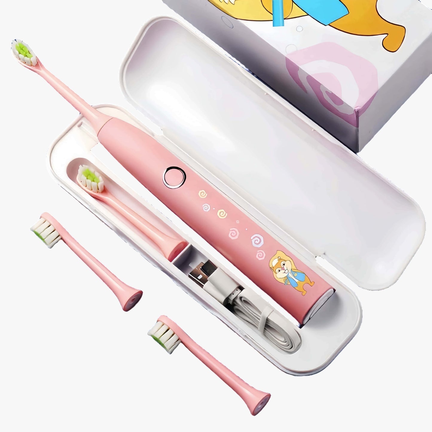 Orateeth Gentle Toothbrush Pink Case Set