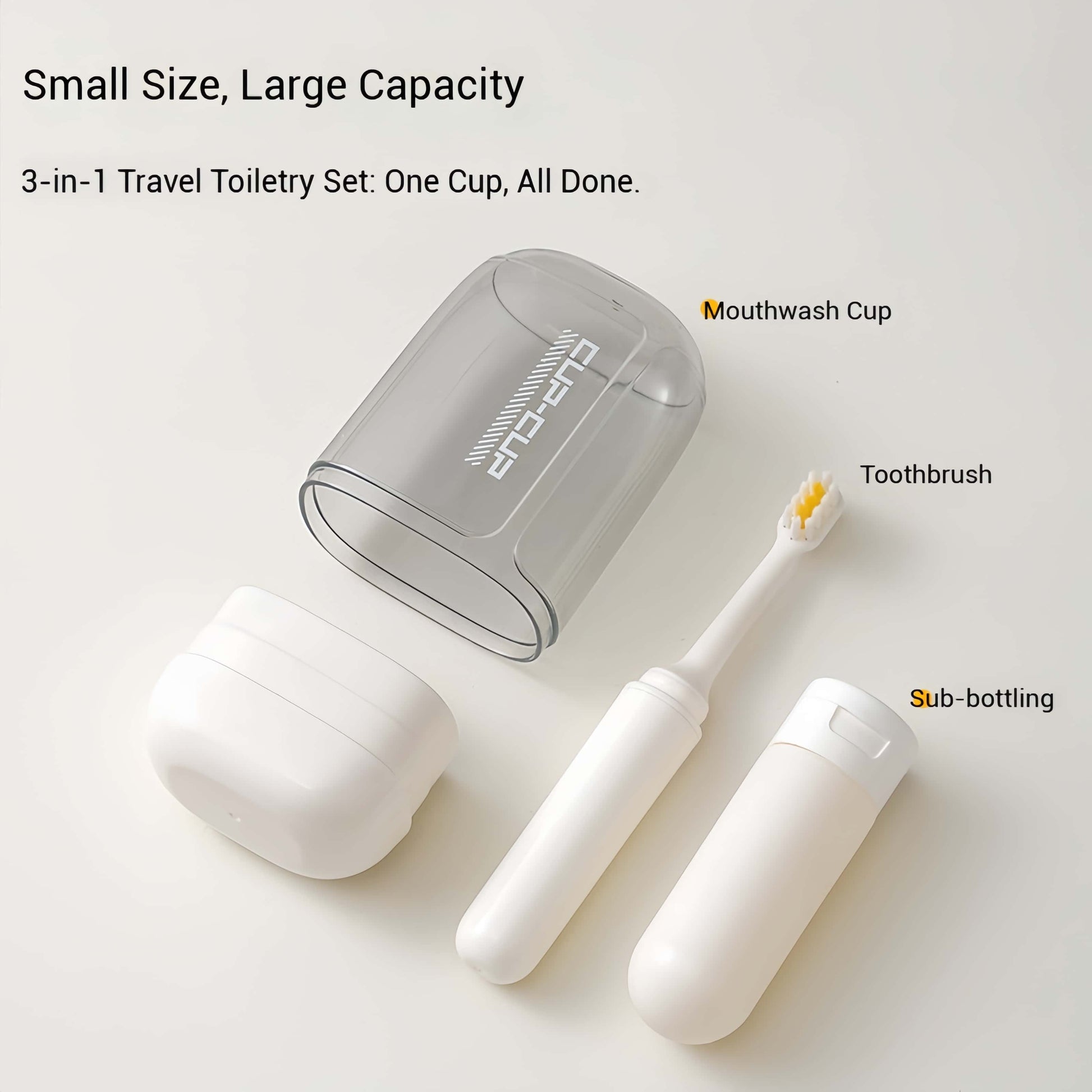 Orateeth Compact Travel Toiletries Set Organized