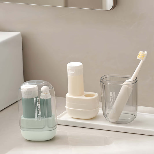 Orateeth Travel Toiletries Set With Silicone Bottles