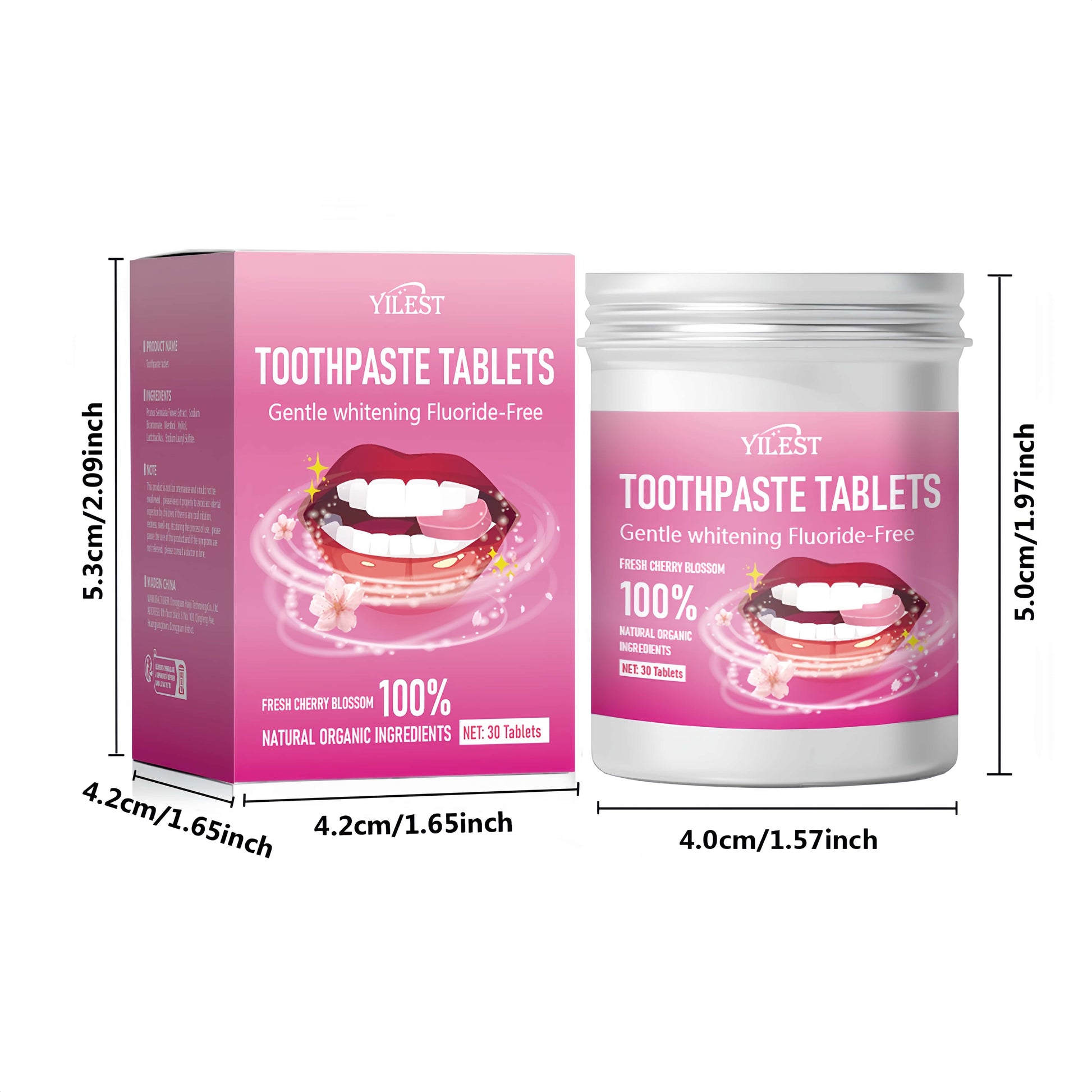 Orateeth Pink Toothpaste Tablets Packaging