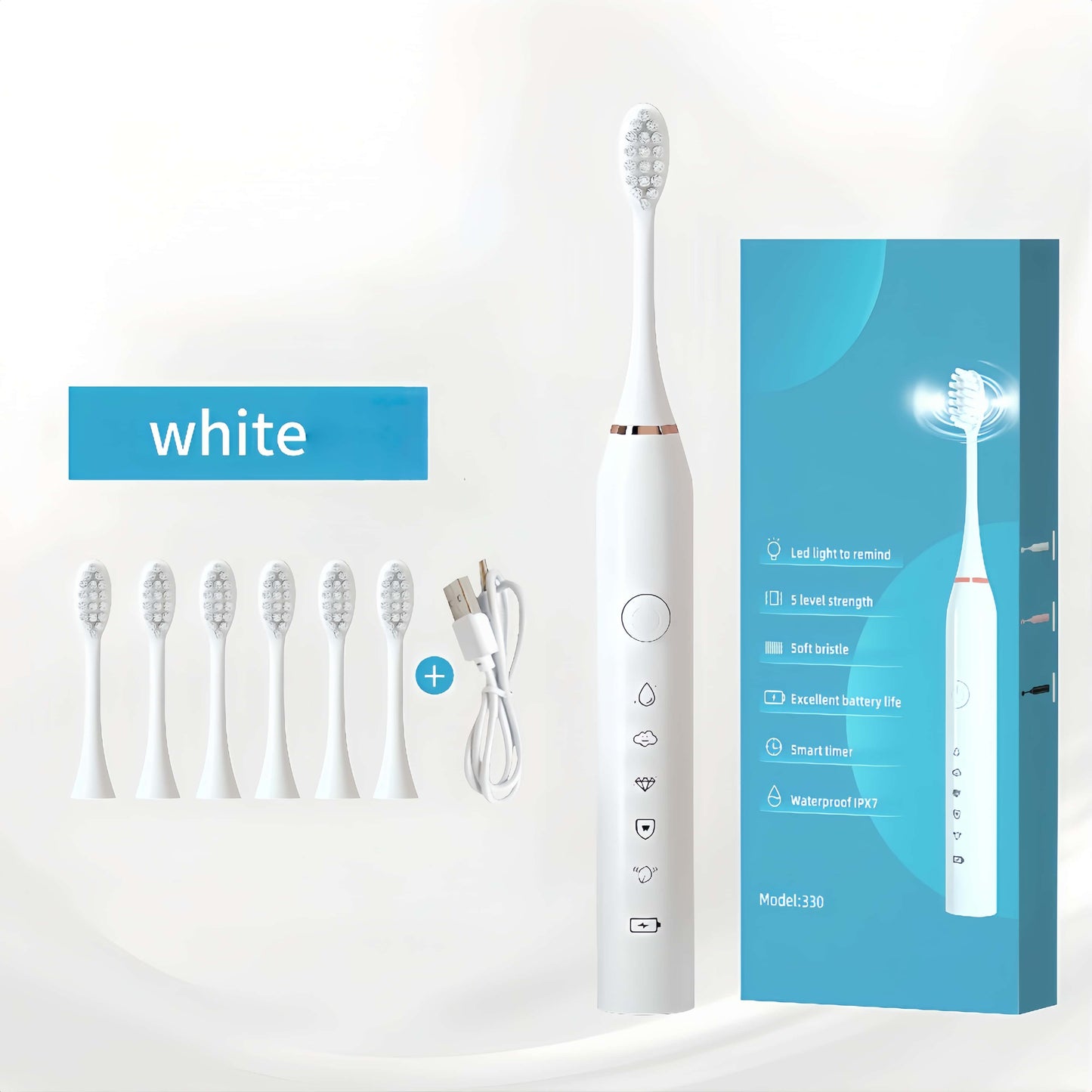 Orateeth Toothbrush White Replacement Heads