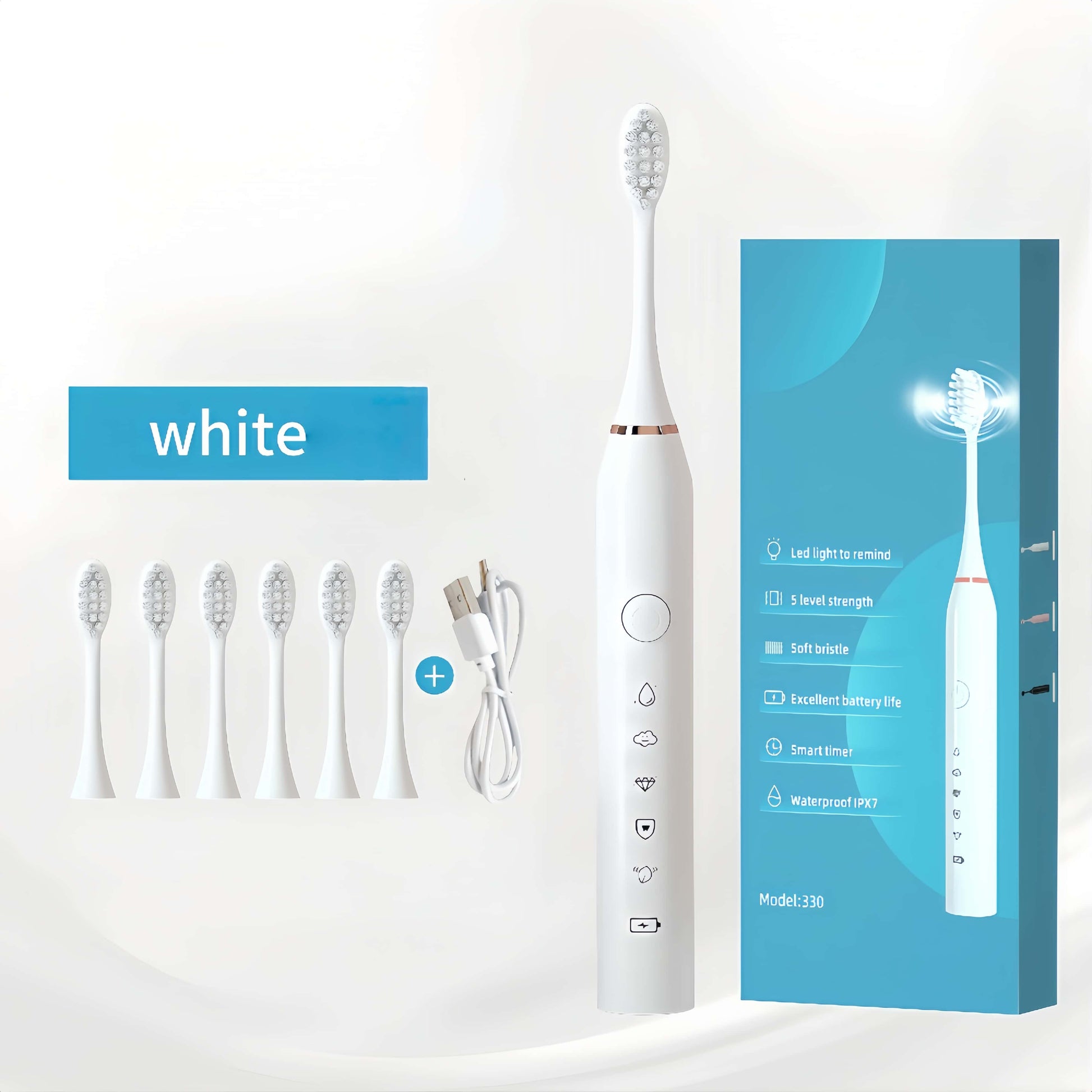 Orateeth Toothbrush White Replacement Heads