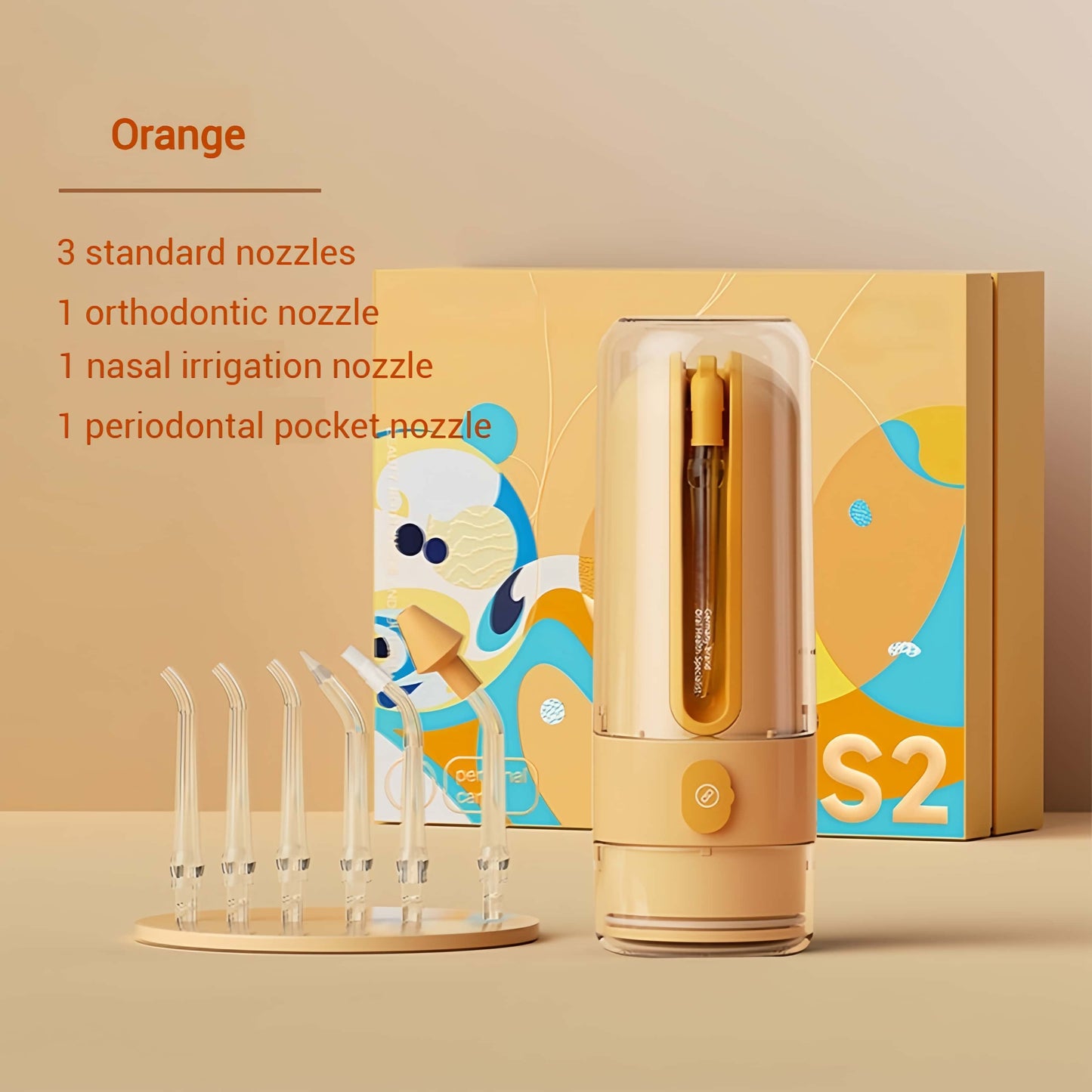 Orateeth S2 Flosser Orange Version Display