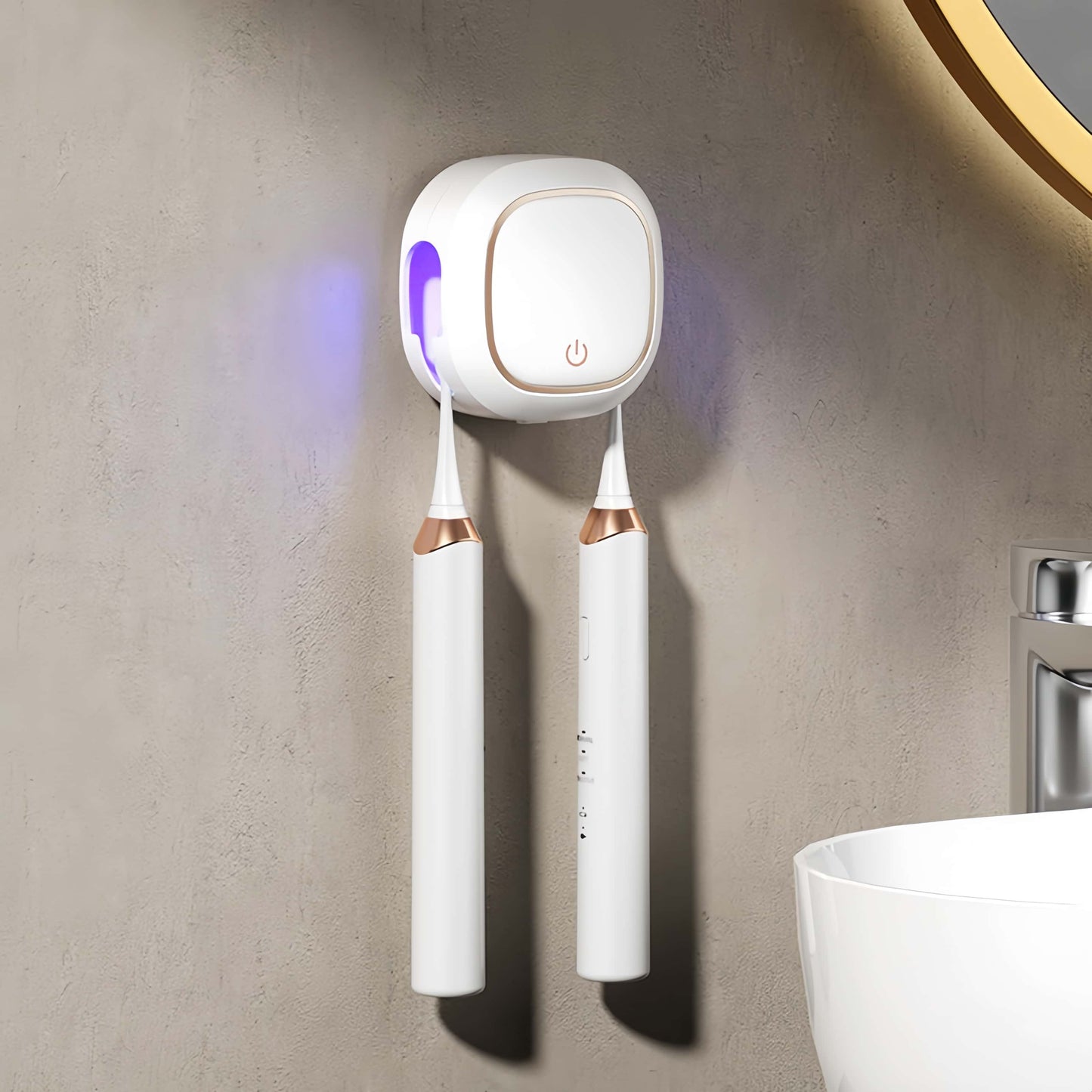 Orateeth White UV Toothbrush Disinfection Holder