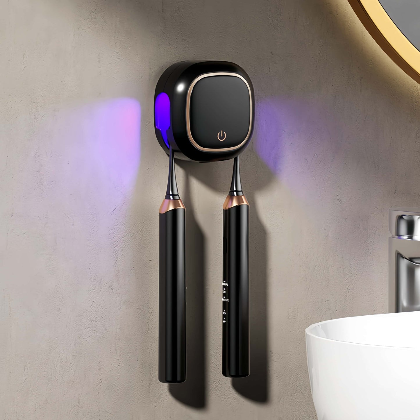 Orateeth Black UV Toothbrush Disinfection Holder