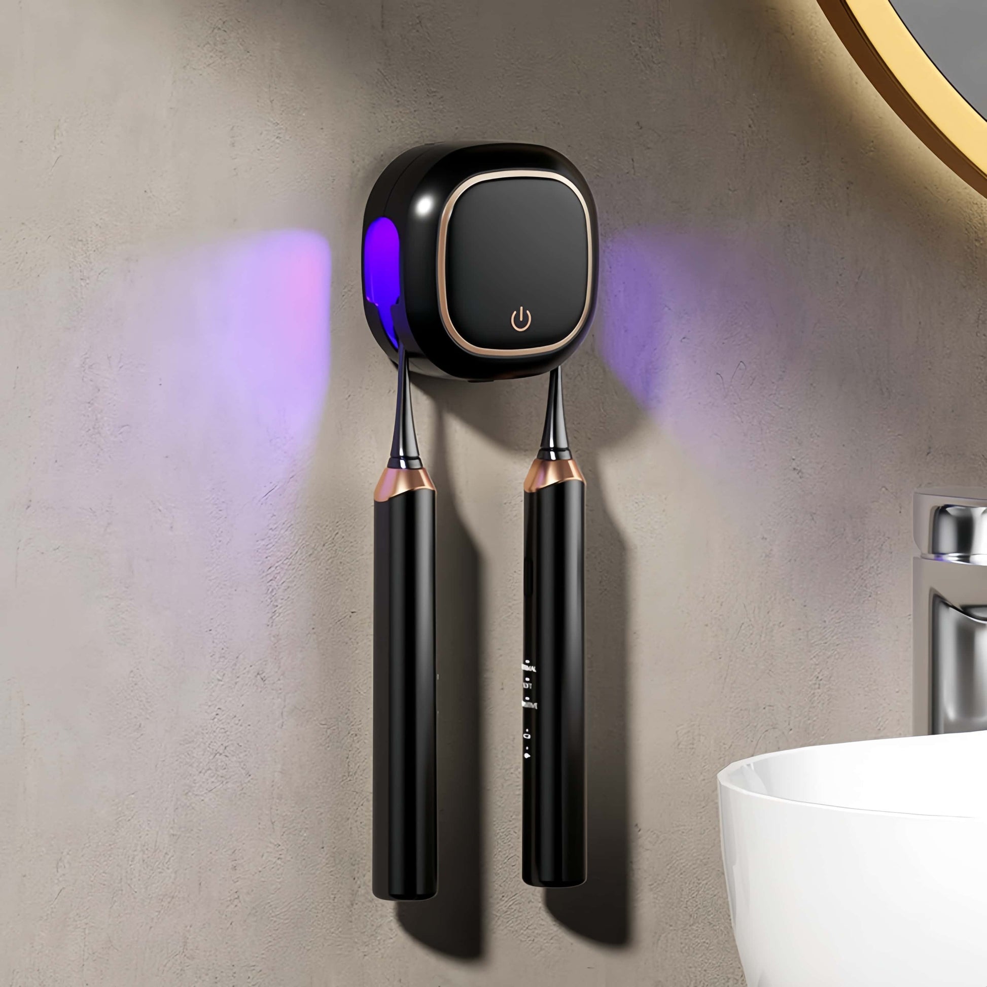 Orateeth Black UV Toothbrush Disinfection Holder