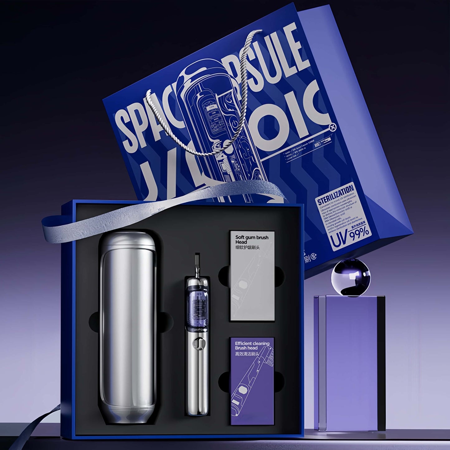 Orateeth Capsule UV Sterilizing Sonic Electric Toothbrush – 50-Day Battery