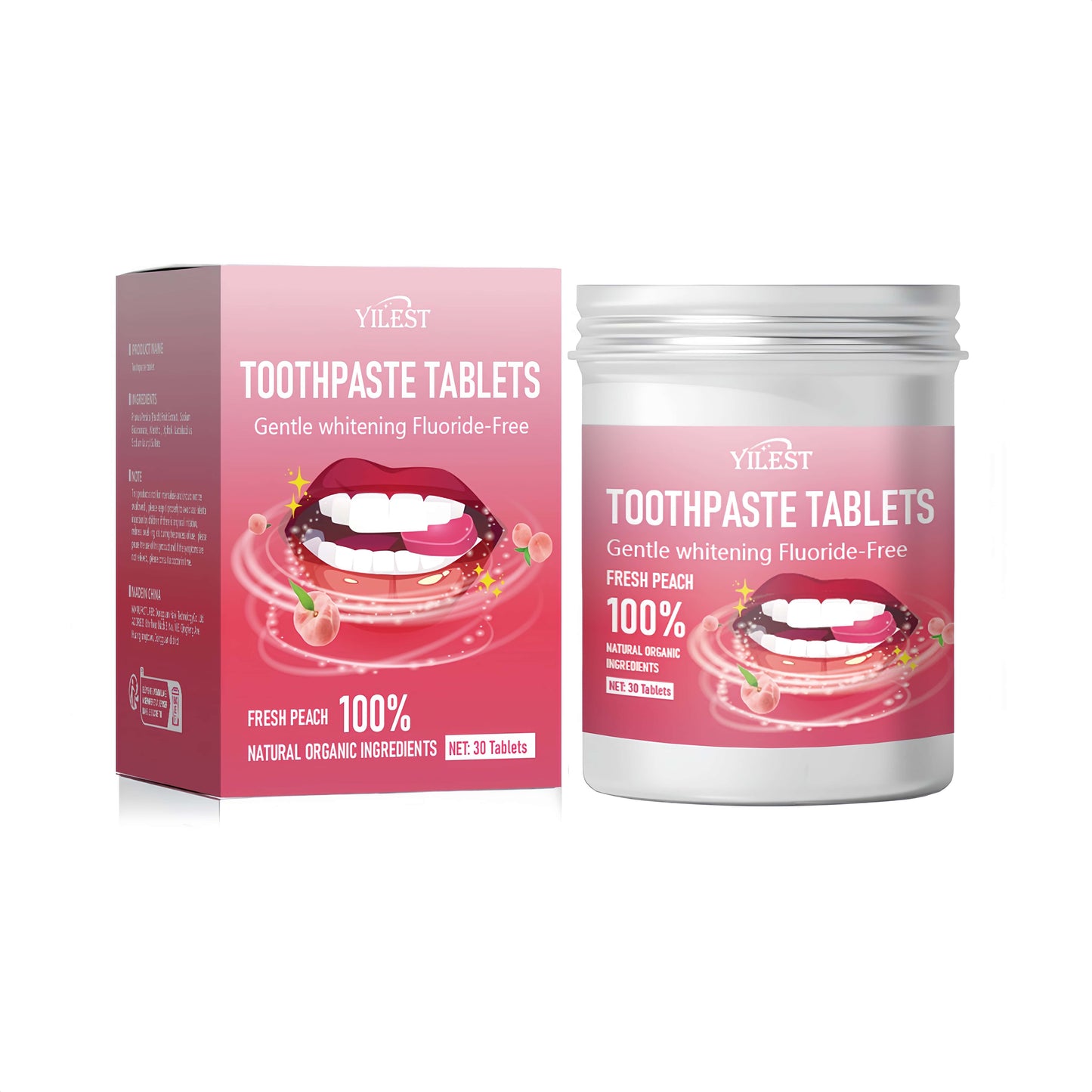 Orateeth Pink Toothpaste Tablets Duo