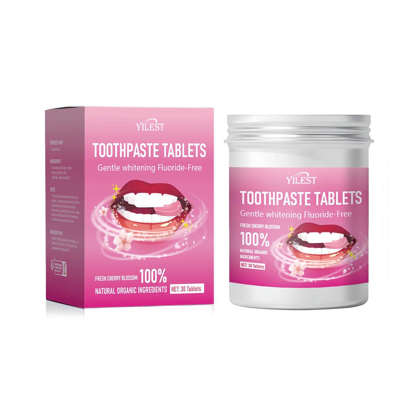 Orateeth Pink Toothpaste Tablets Set