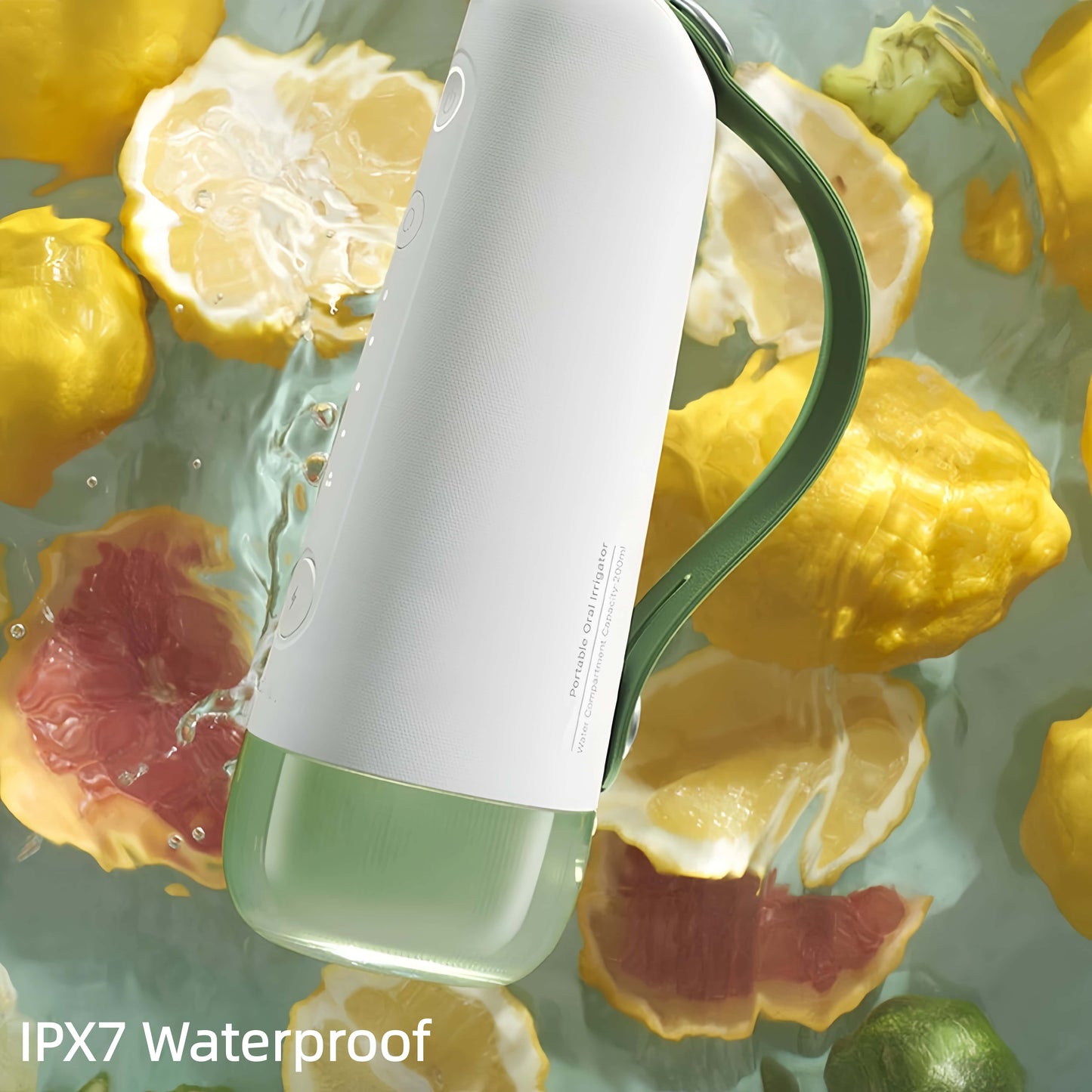 Orateeth W10 Flosser with Floral Background