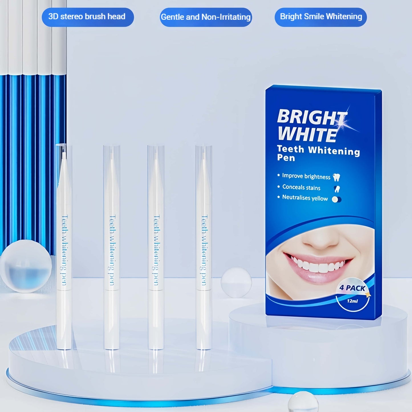 Orateeth Teeth Whitening Pens – Fast-Acting Formula (4-Pack)
