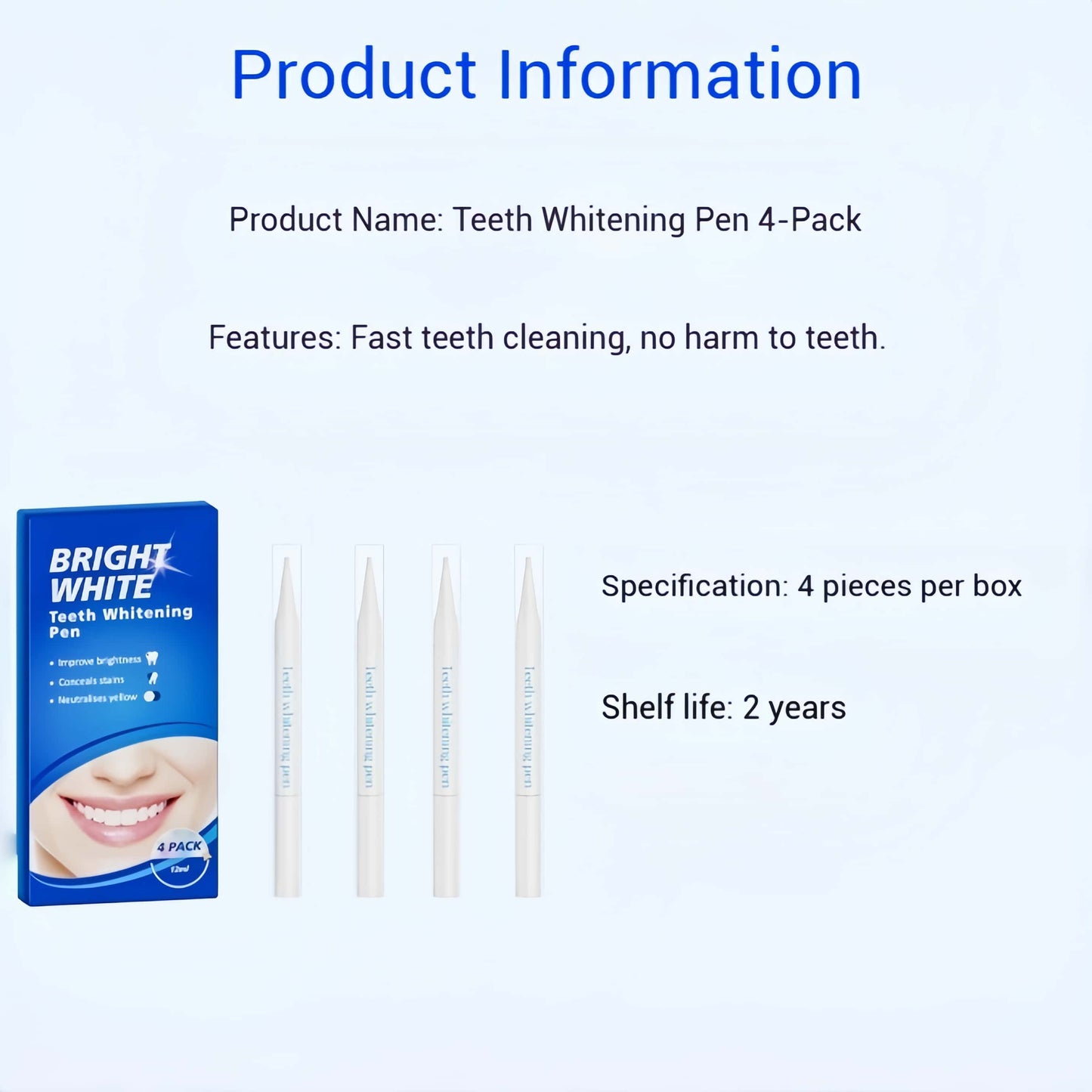 Orateeth Teeth Whitening Pens – Fast-Acting Formula (4-Pack)