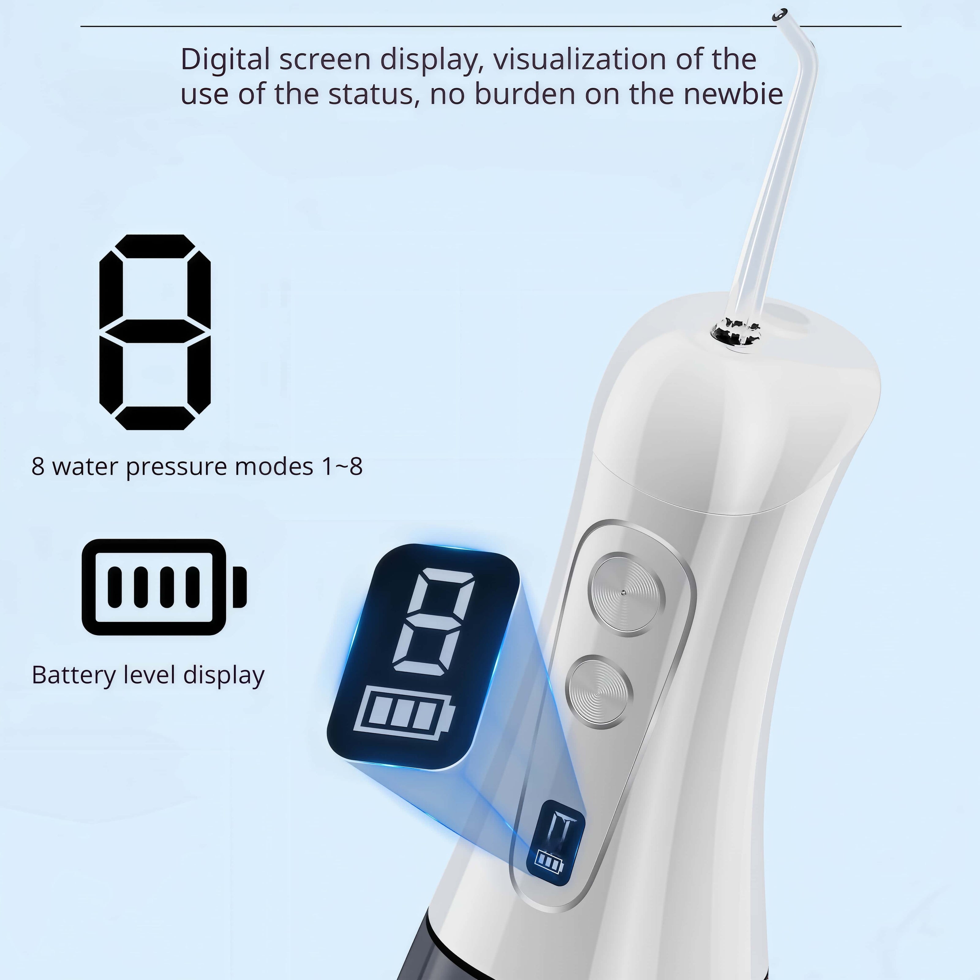 Orateeth Family Cordless Water Flosser – 400ml Extra-Large Tank