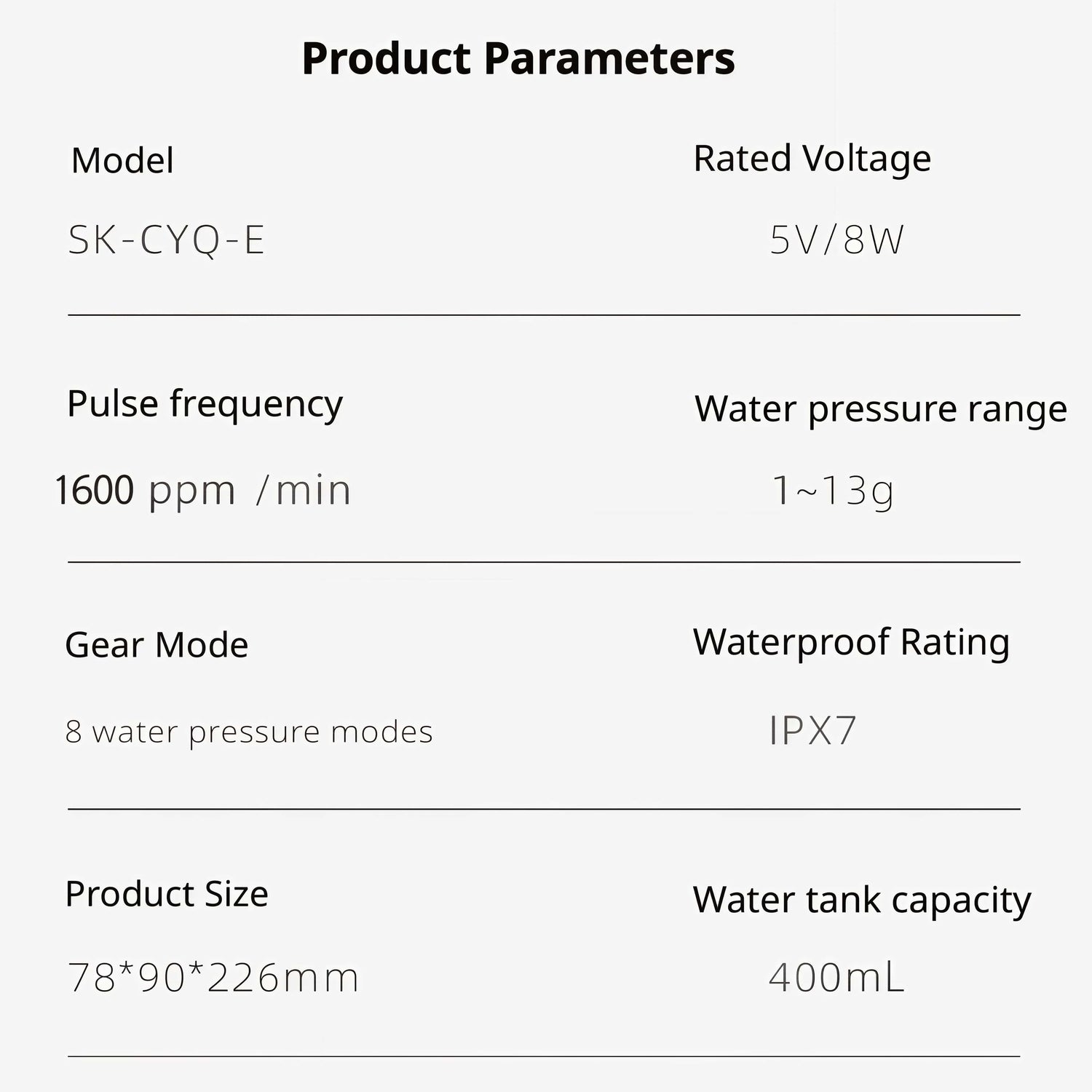 Orateeth Family Cordless Water Flosser – 400ml Extra-Large Tank