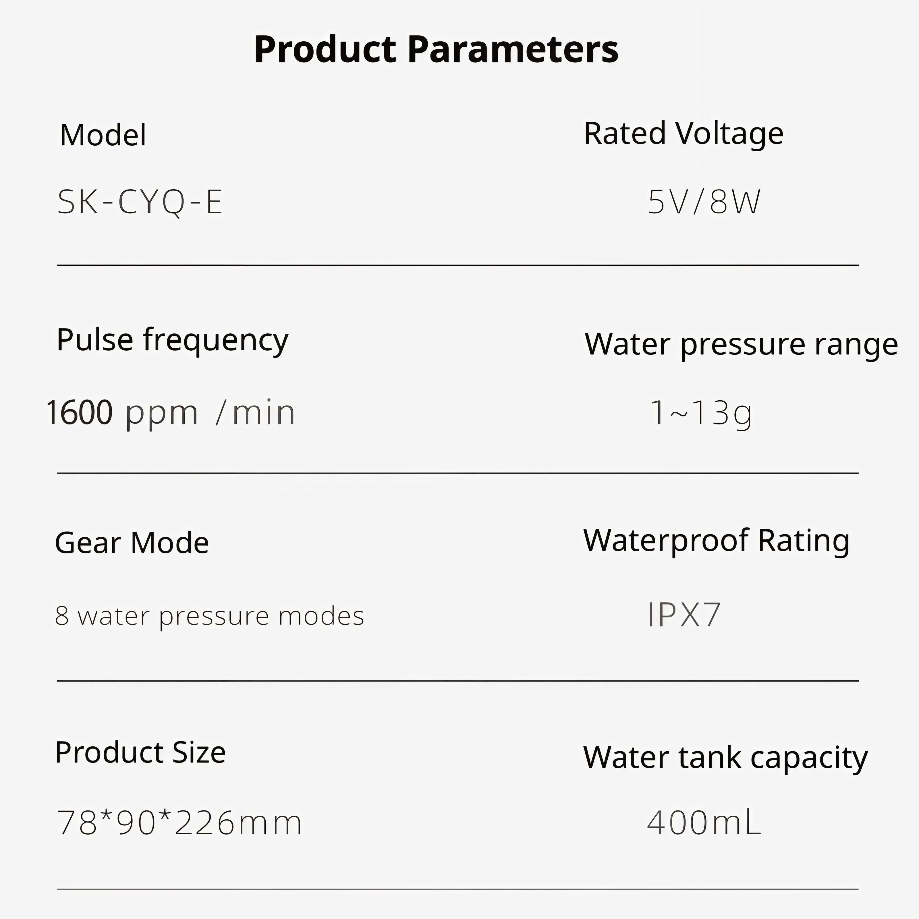 Orateeth Family Water Flosser – 400ml Large Tank