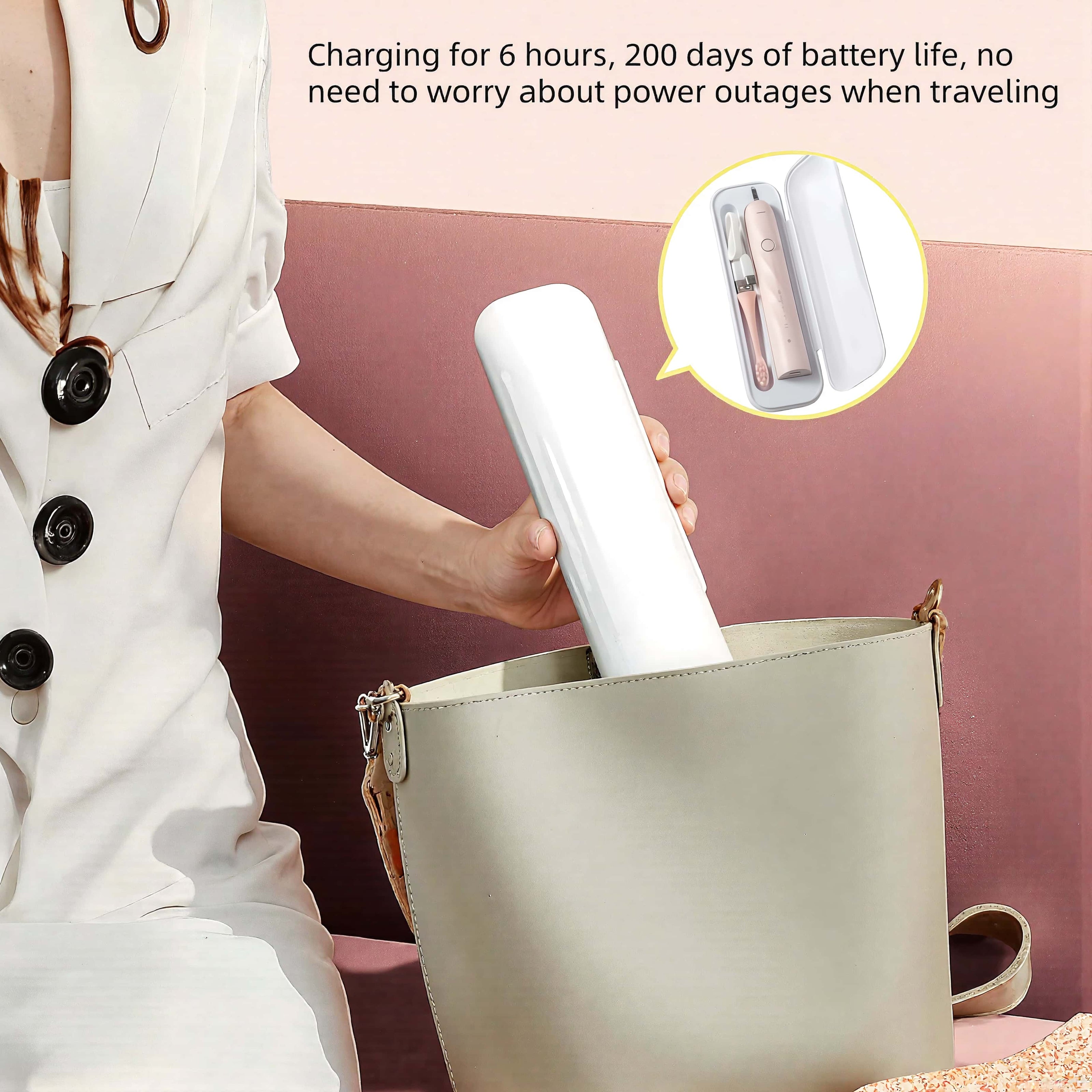 Orateeth Reinforced Sonic Electric Toothbrush – 200-Day Battery