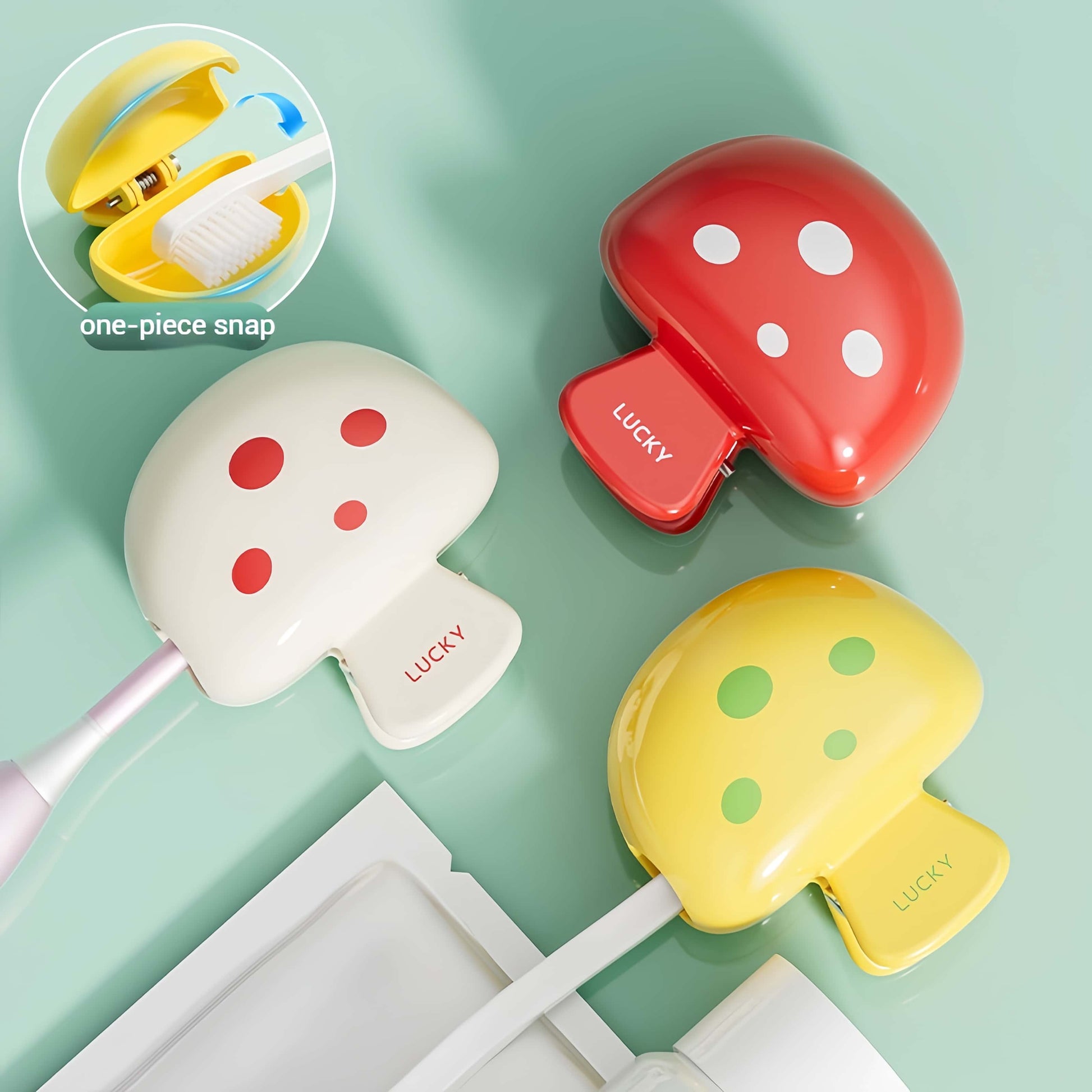 Orateeth dustproof toothbrush head rack
