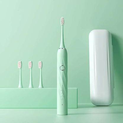 Orateeth green toothbrush set with case