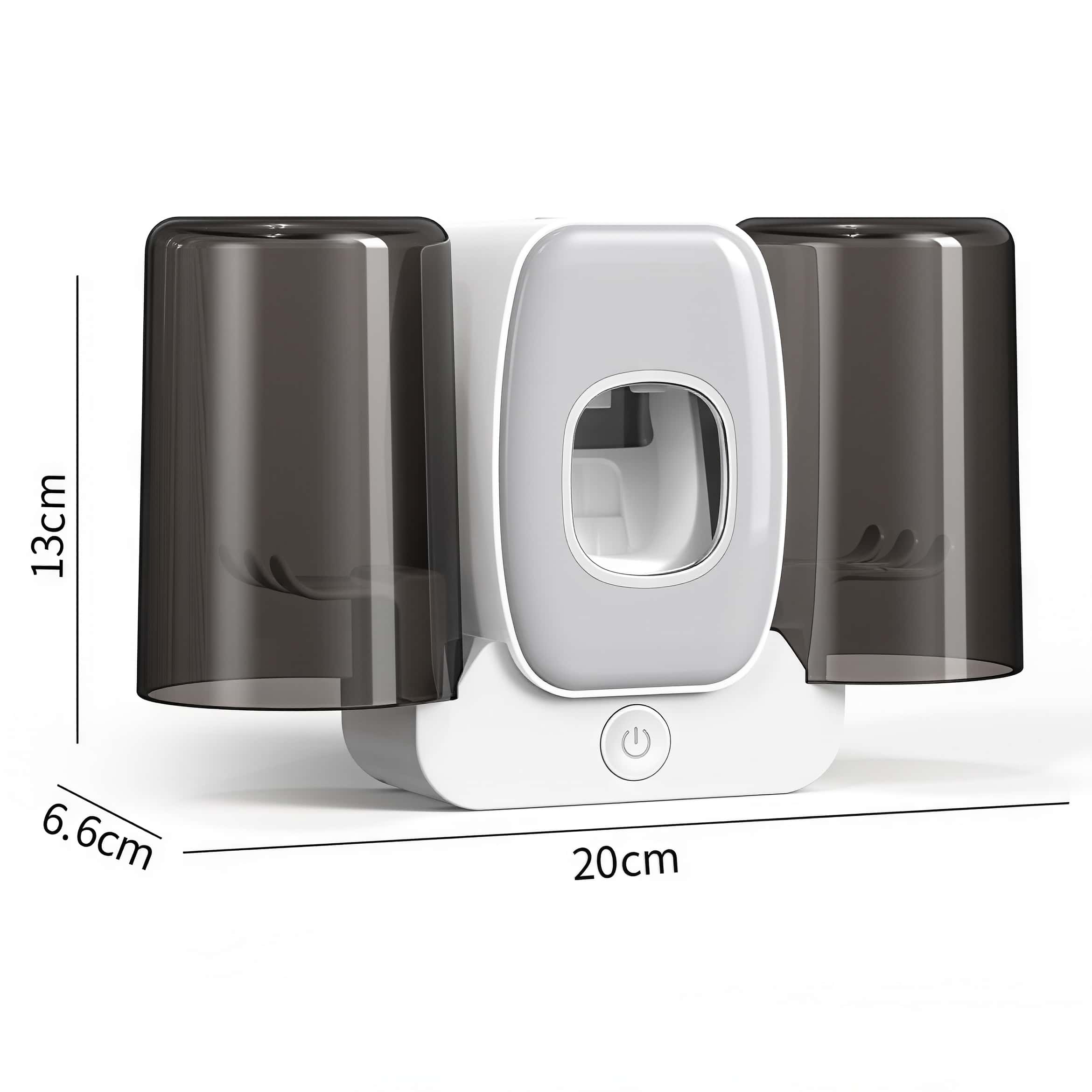 Orateeth UV Toothbrush Holder with Toothpaste Dispenser – 4-Slot Family Organizer