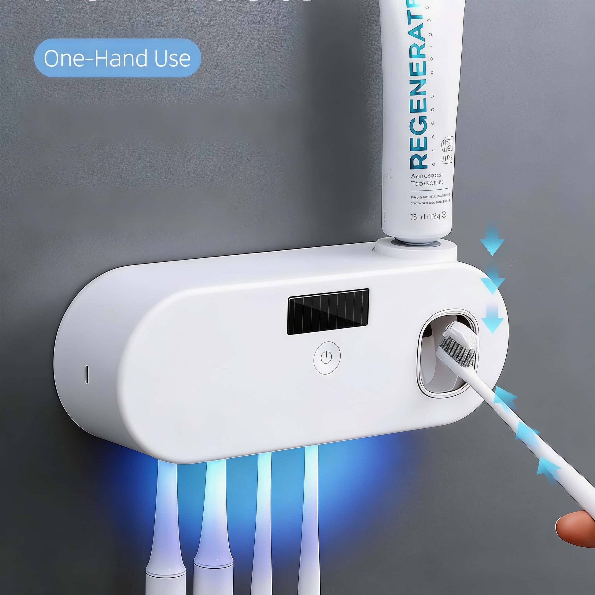 Orateeth UV Toothbrush Holder with Toothpaste Dispenser – 60-Day Battery Life