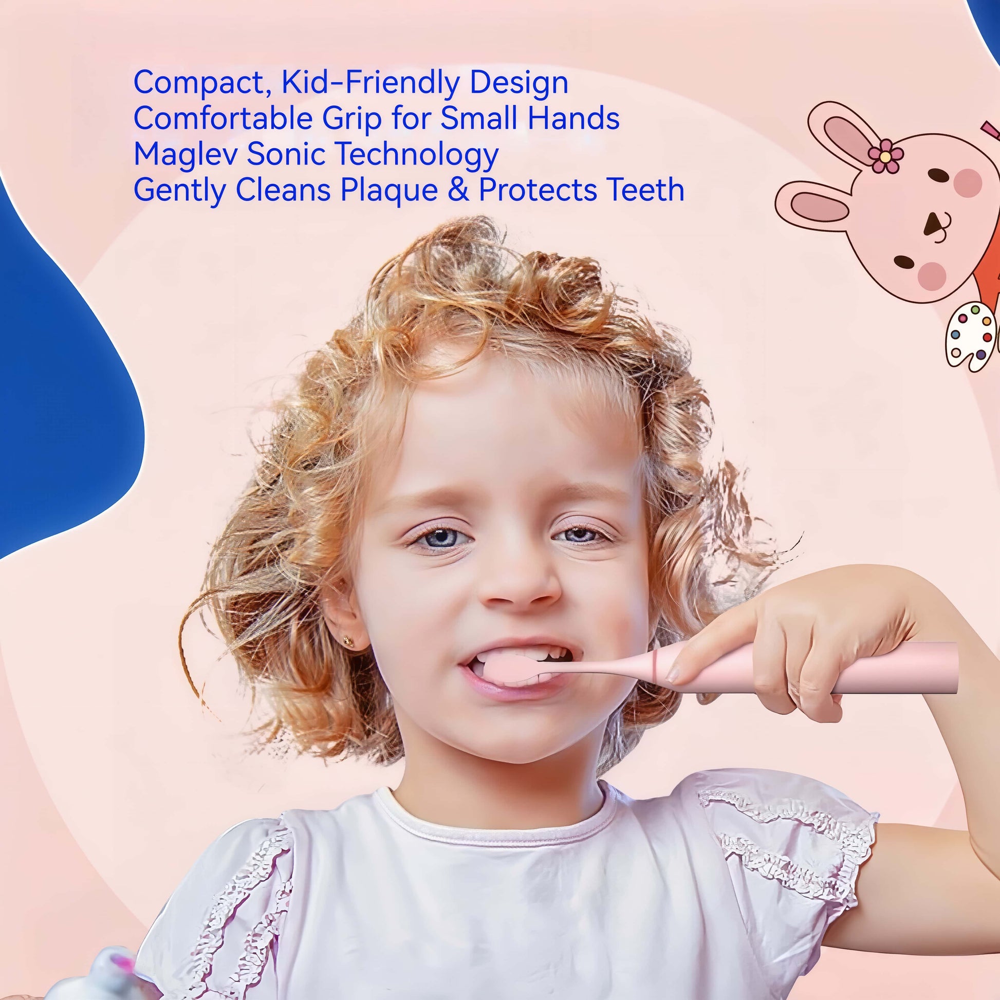 Orateeth Kids Smart Sonic Electric Toothbrush – 90-Day Battery, Ages 3–12