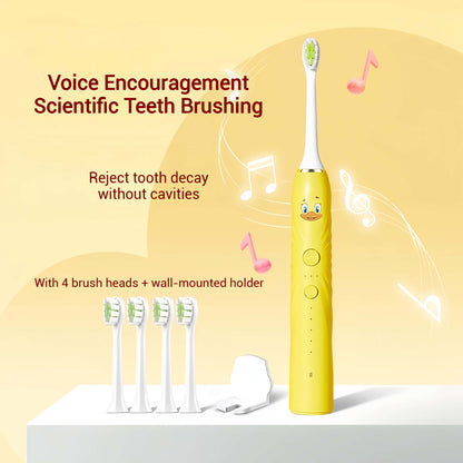 Orateeth AI Toothbrush Yellow Model Detail