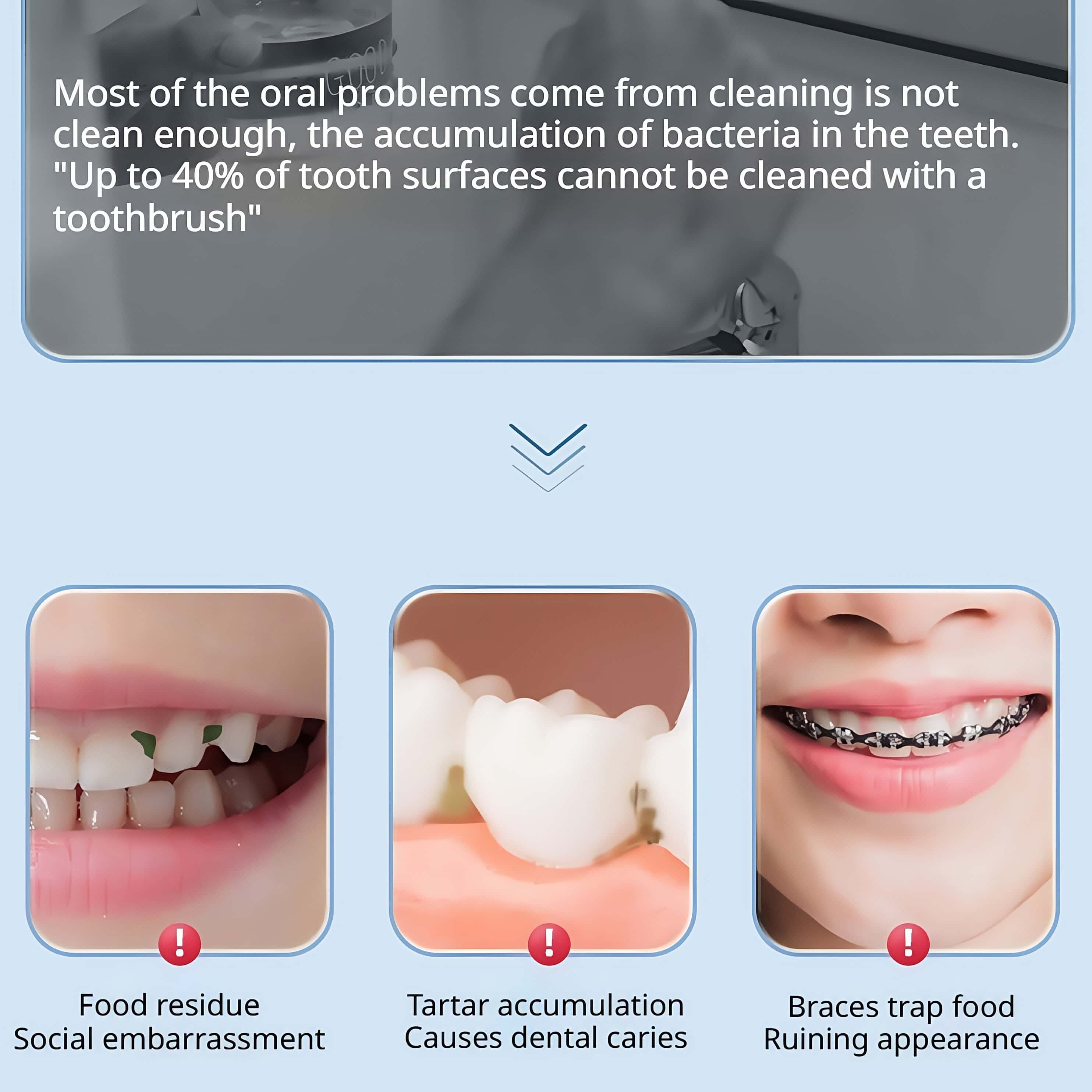 Orateeth Home Cordless Water Flosser (180ml Large Tank)