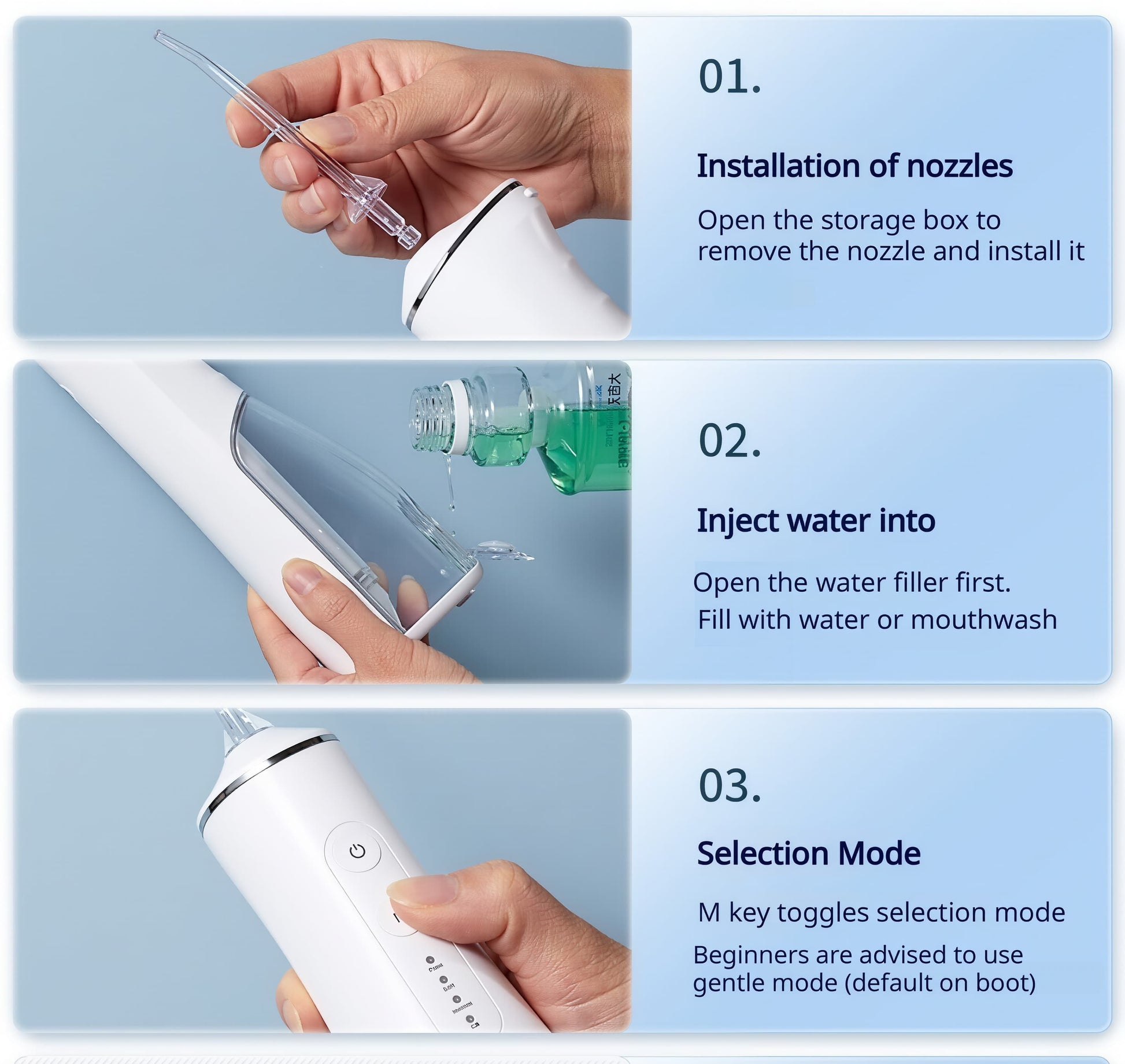 Orateeth Home Cordless Water Flosser (180ml Large Tank)