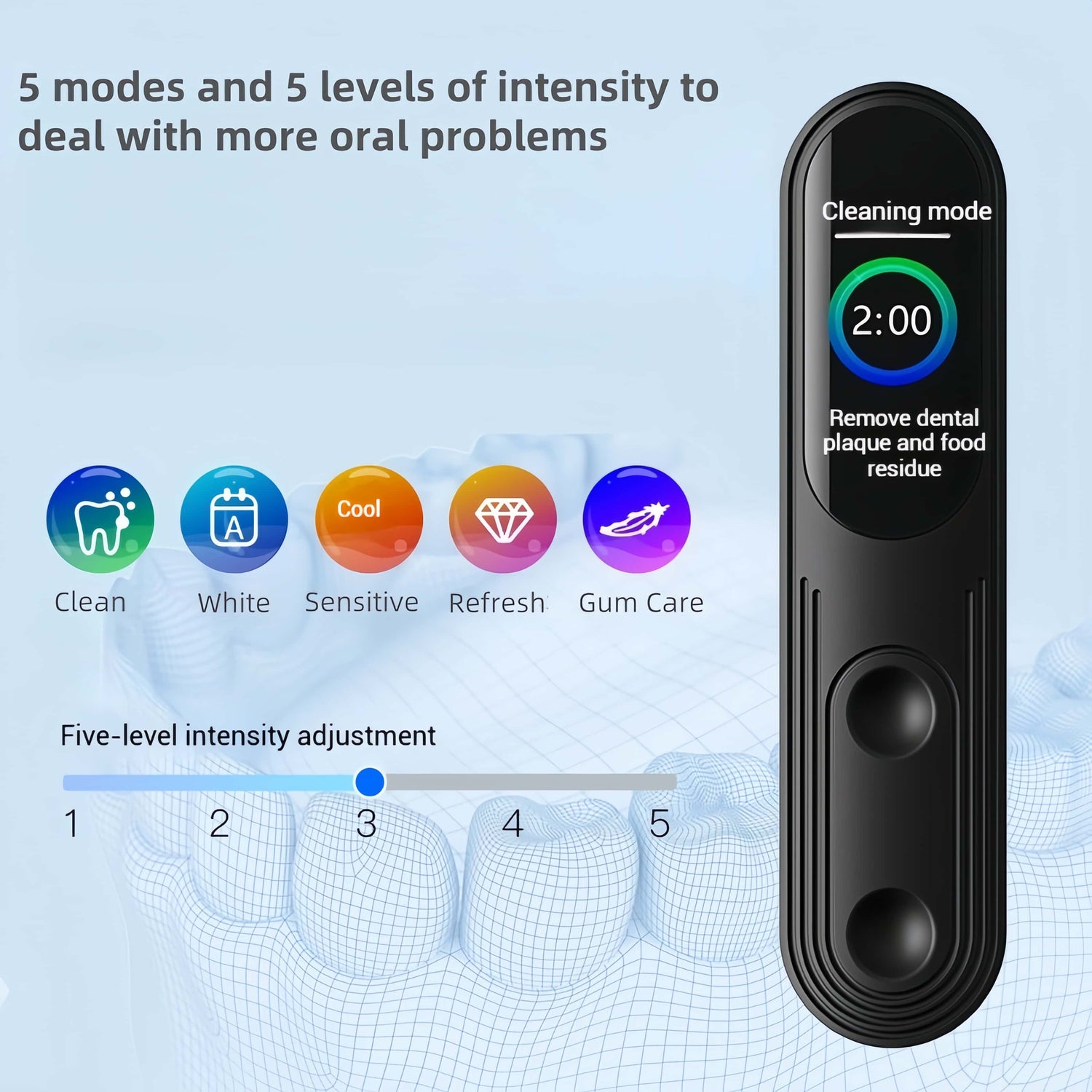 Orateeth LED Display Sonic Toothbrush – 200-Day Battery