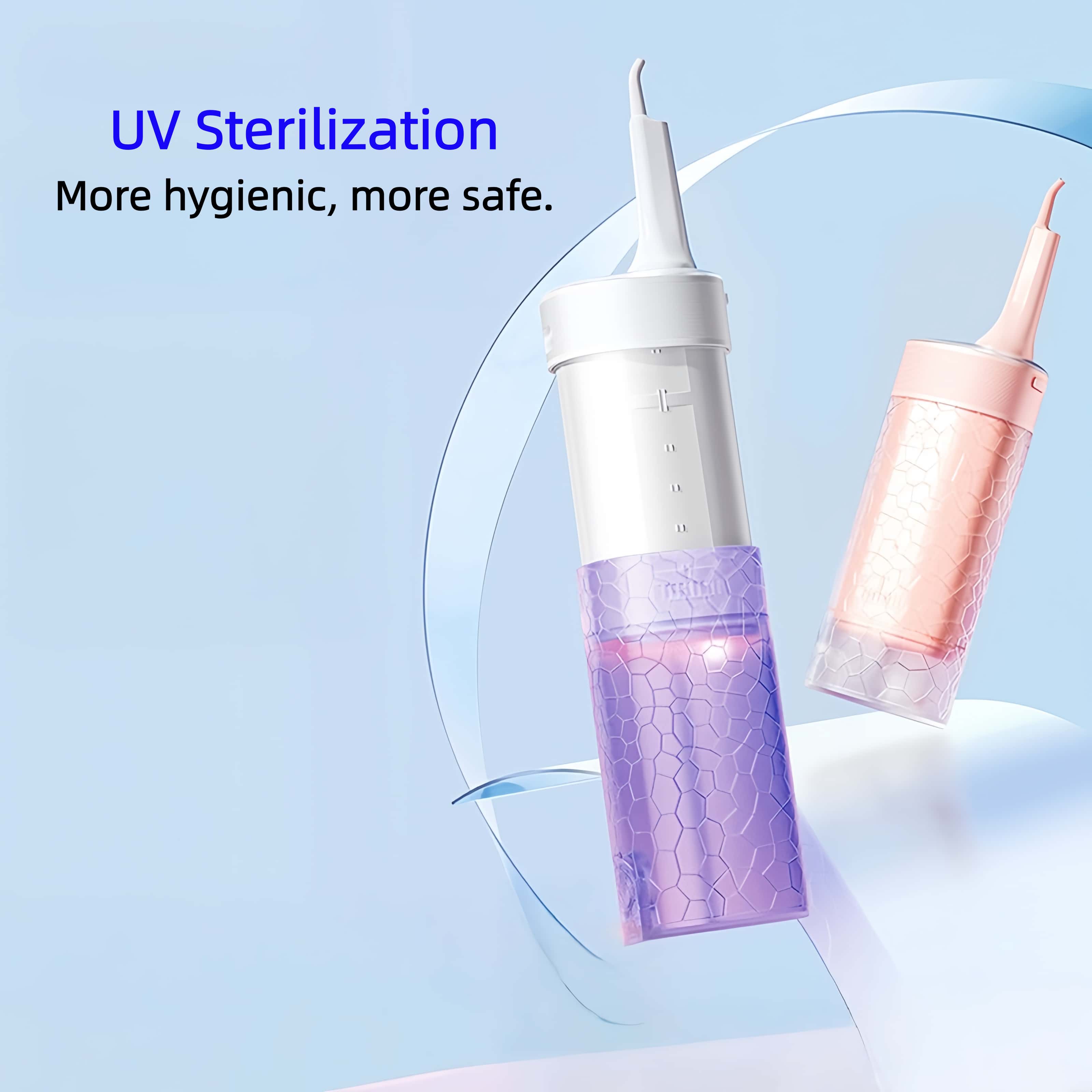 Orateeth UV Cordless Water Flosser – 168ml, UV-Sterilizing, Long-Lasting