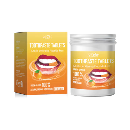 Orateeth Yellow Toothpaste Tablets Packaging
