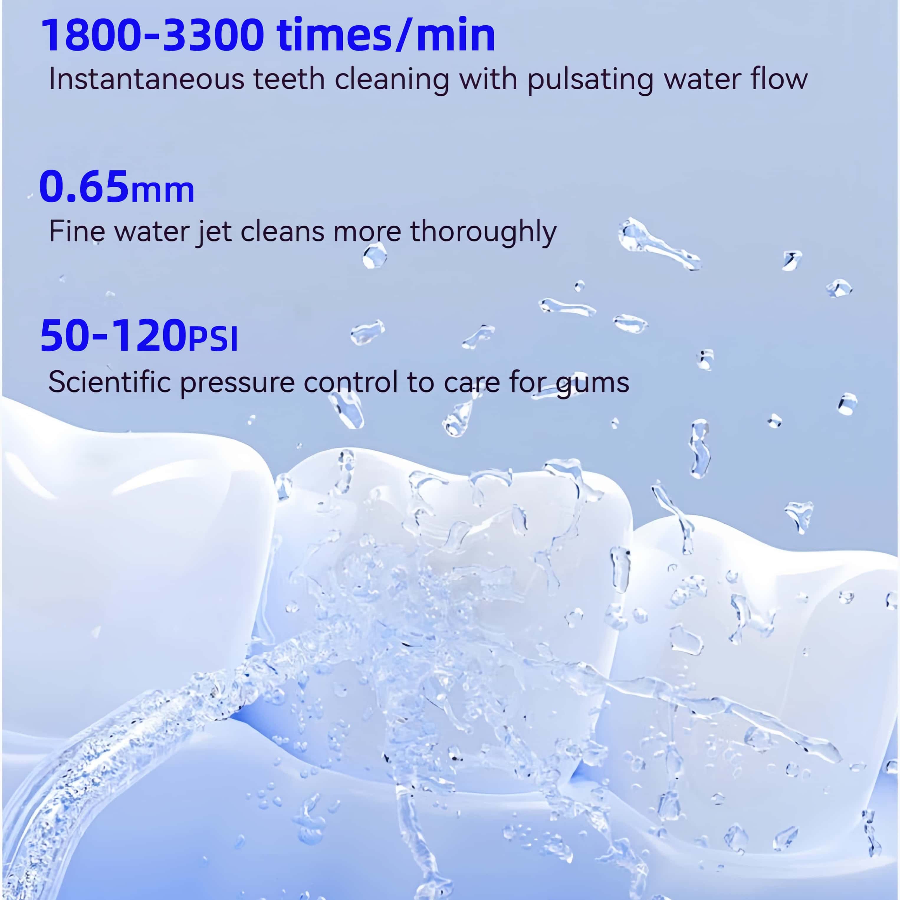 Orateeth Q5 Cordless Water Flosser – 180ml, UVC Sterilization, Smart LED Display