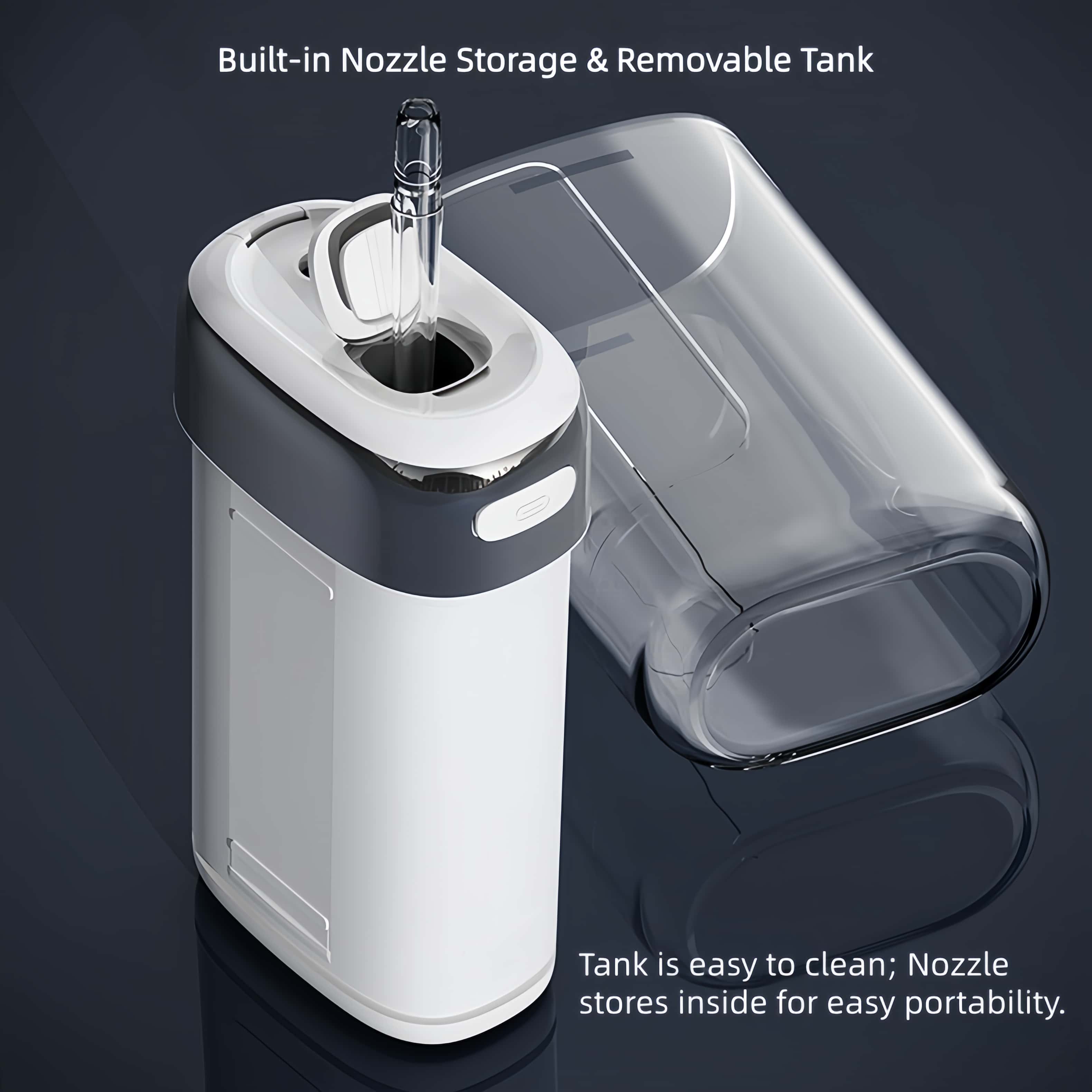 Orateeth Q5 Cordless Water Flosser – 180ml, UVC Sterilization, Smart LED Display