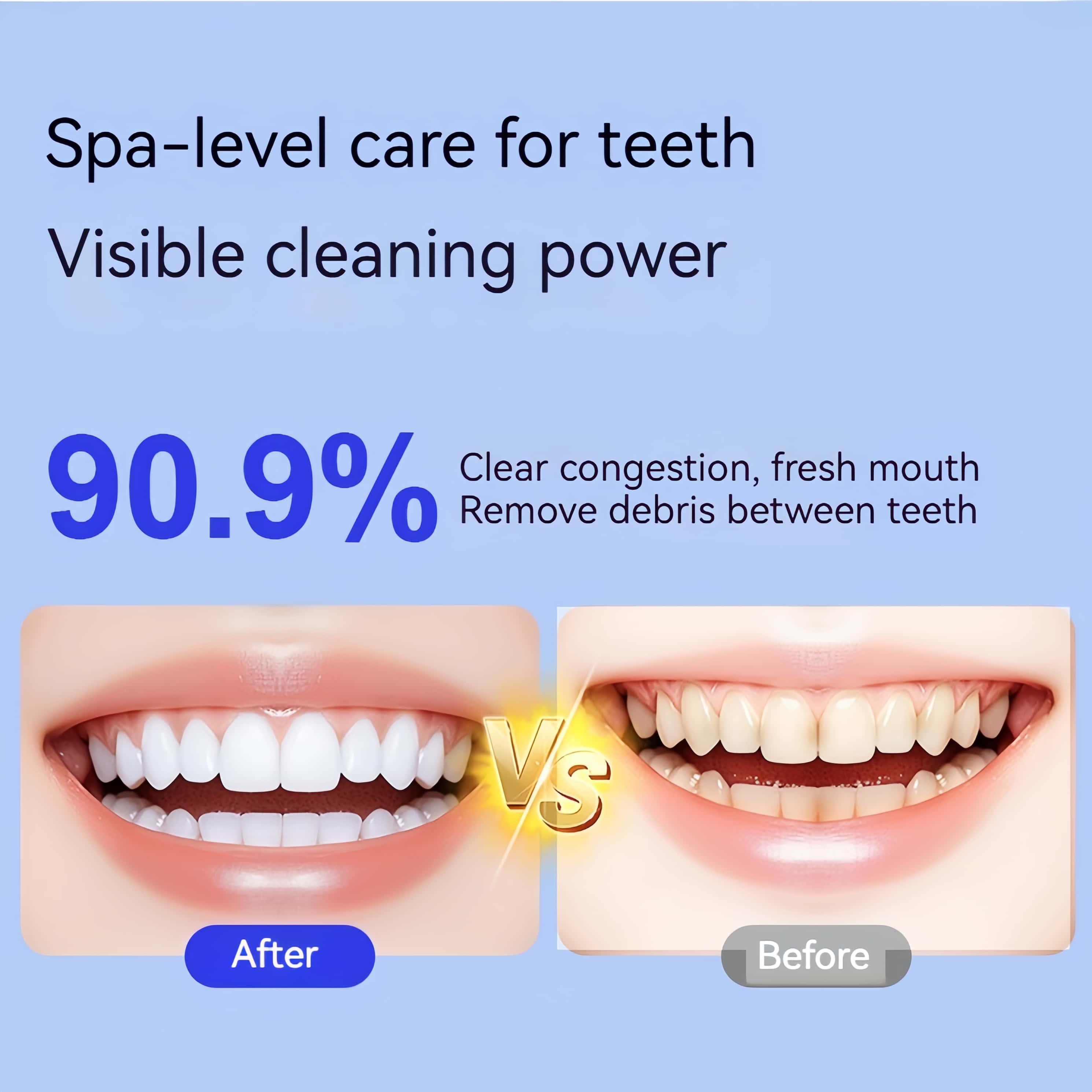 Orateeth Q5 Cordless Water Flosser – 180ml, UVC Sterilization, Smart LED Display