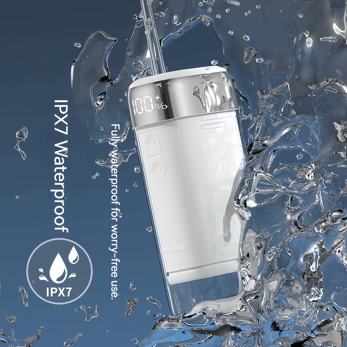 Orateeth Q5 Cordless Water Flosser – 200ml UV-C Sanitizing