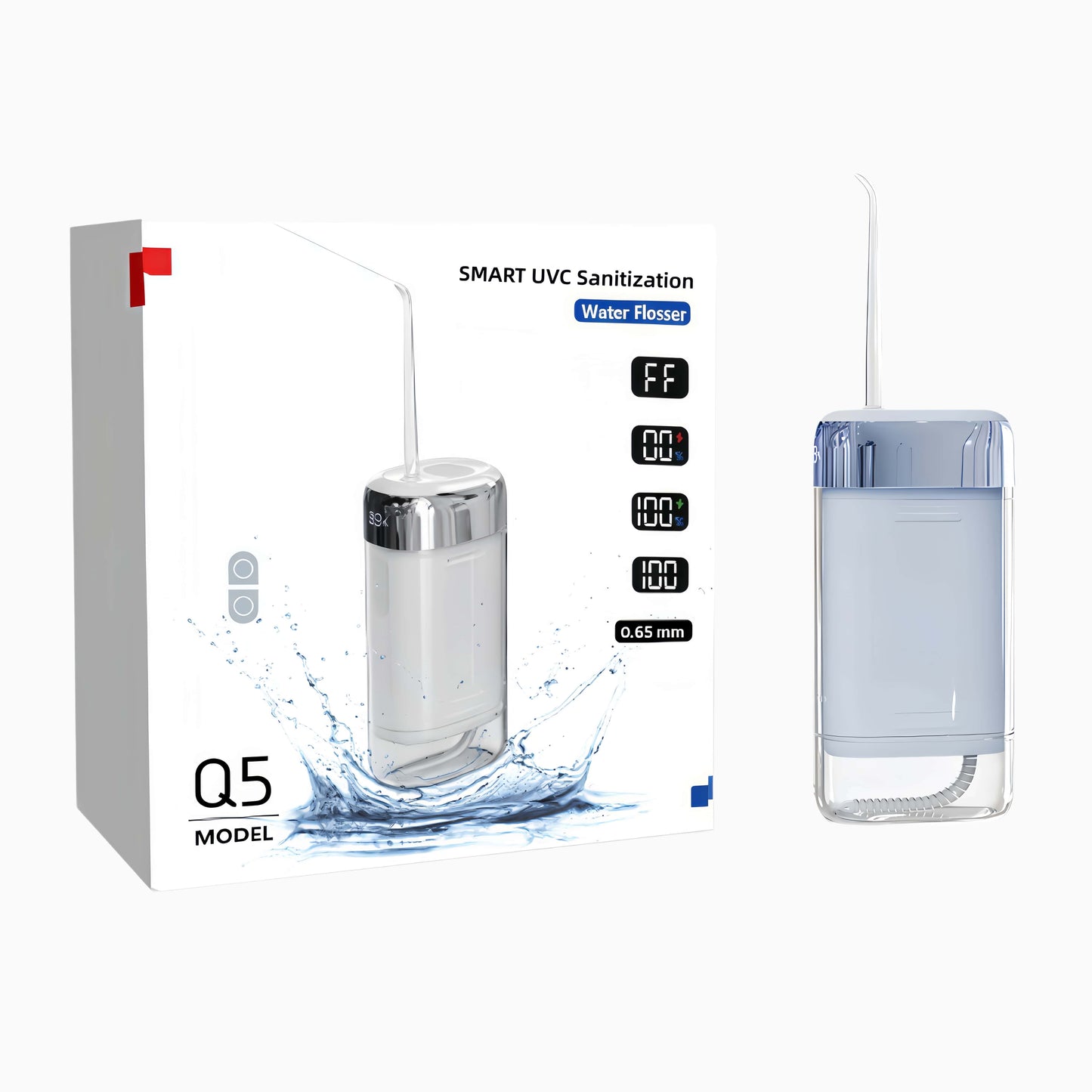 Orateeth Q5 Cordless Water Flosser – 200ml UV-C Sanitizing