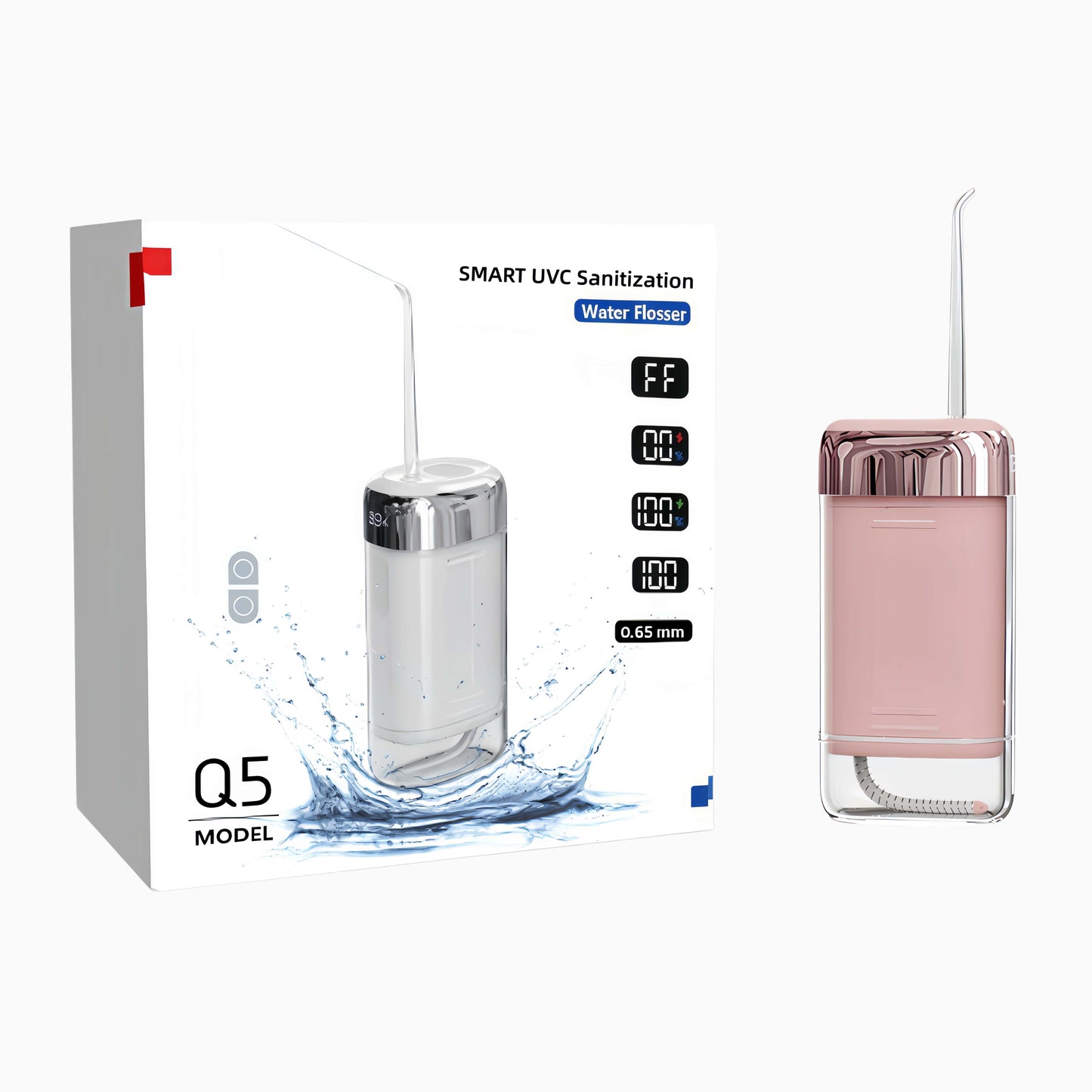 Orateeth Q5 Cordless Water Flosser – 200ml UV-C Sanitizing