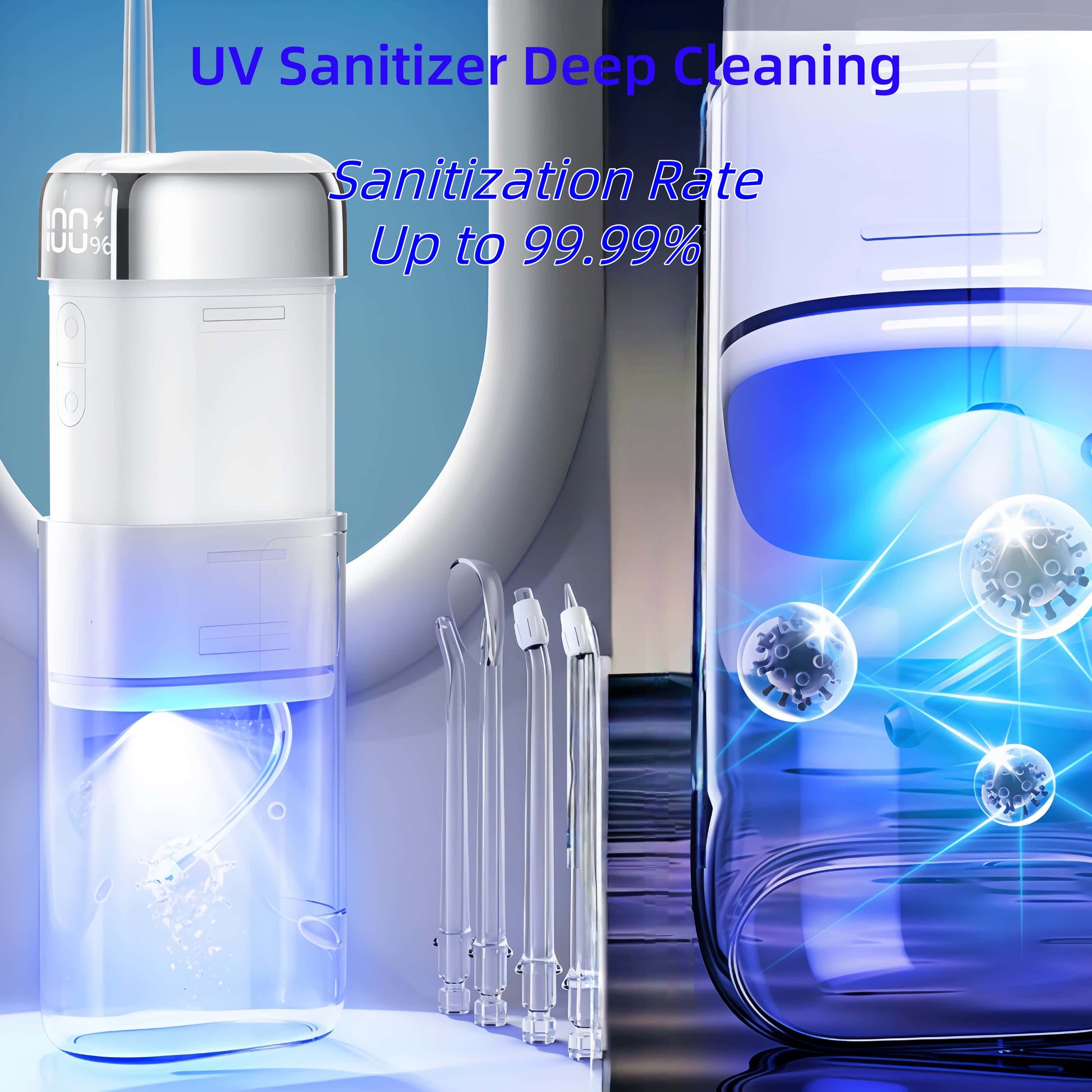 Orateeth Q5 Cordless Water Flosser – 200ml UV-C Sanitizing